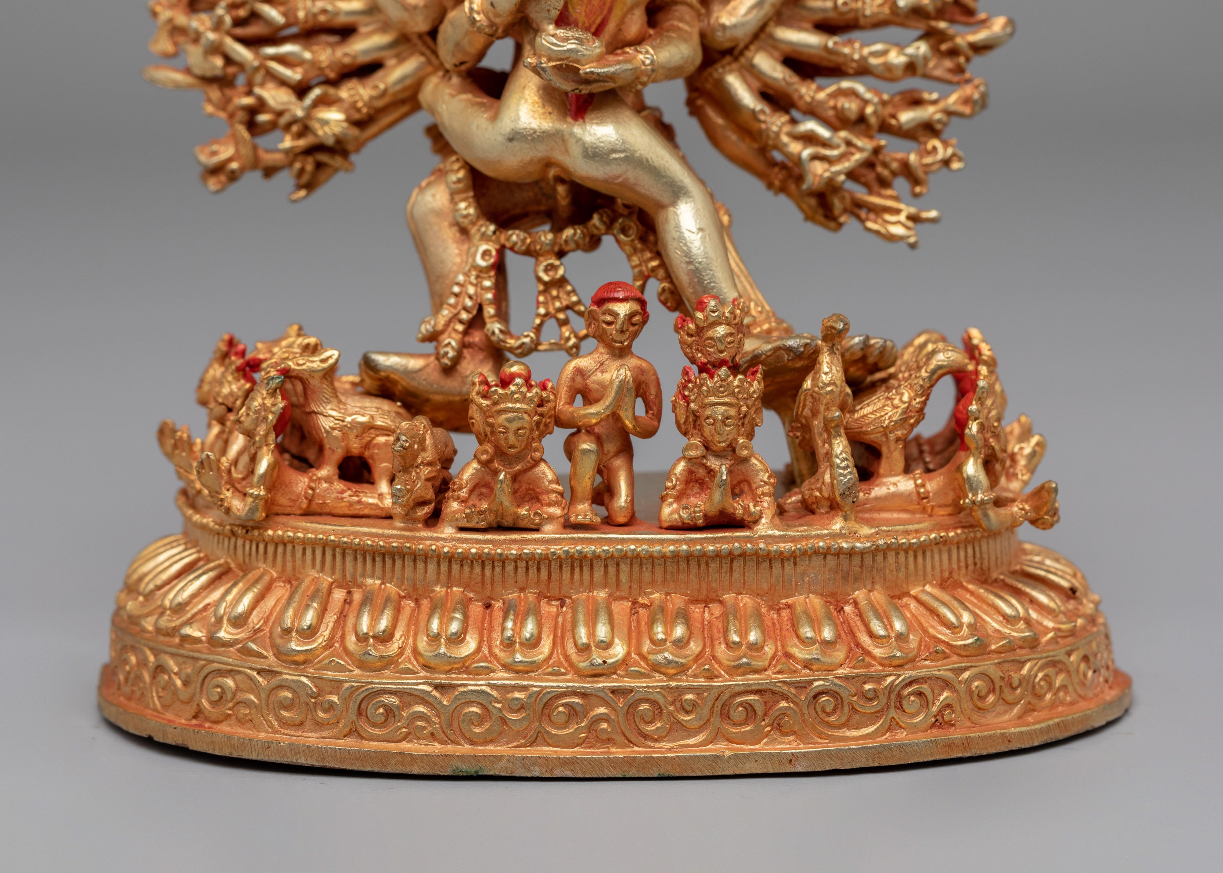 Yamantaka With Consort Statue | Traditional Artwork