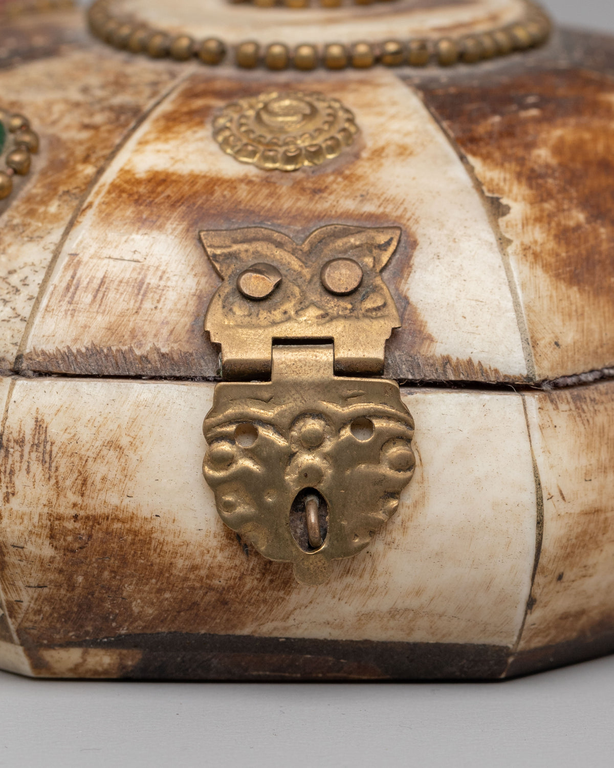 Tibetan Buddhist Jewellery Box | Handmade Treasure Chest for Spiritual Decor