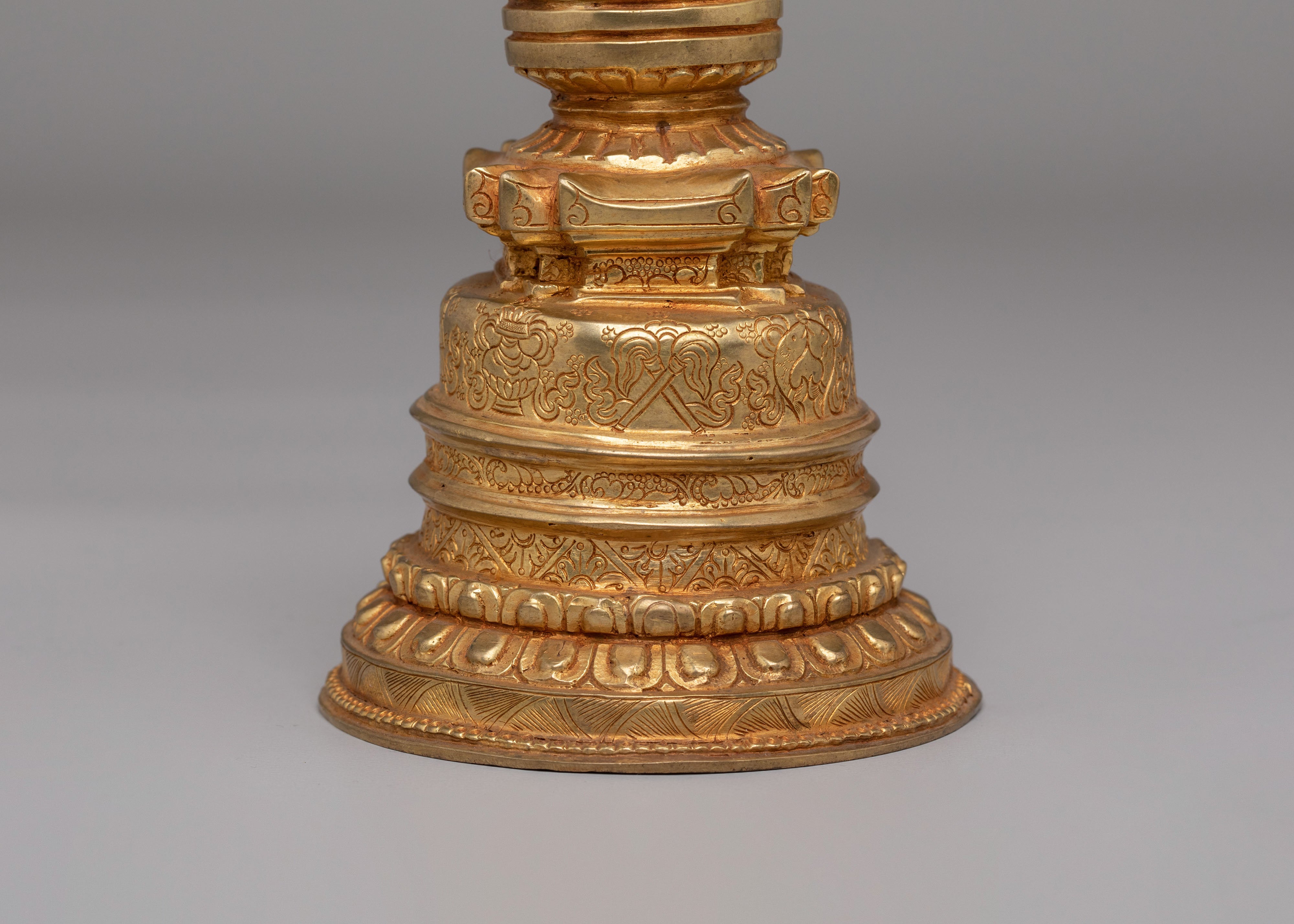 Buddhist Ritual Kadampa Stupa | Tibetan Sacred Sculpture