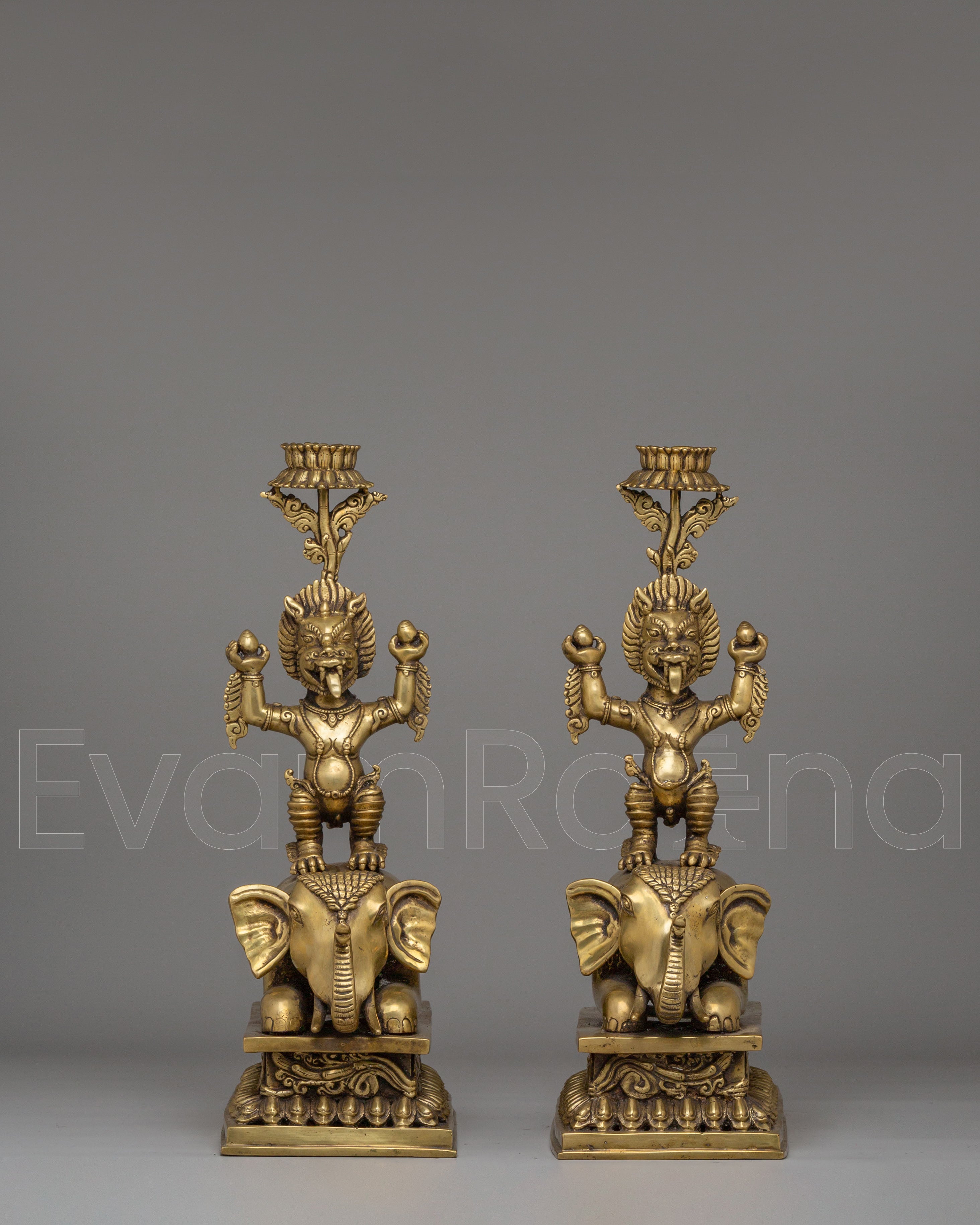 Elephant Oil Lamp Set | Perfect for Altar Decor