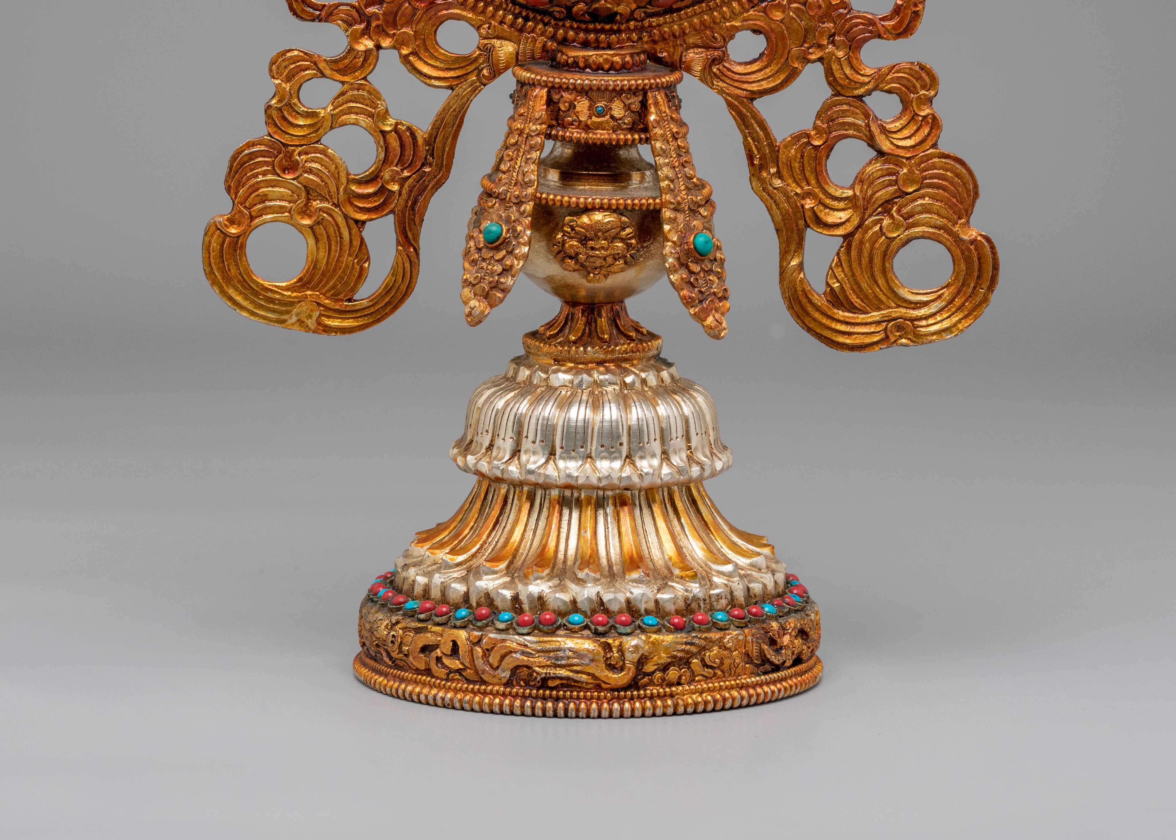 Sacred Ashtamangala Set for Altar | Tibetan Eight Auspicious Symbols Set