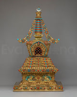 Buddhist Handcrafted Sacred Stupa