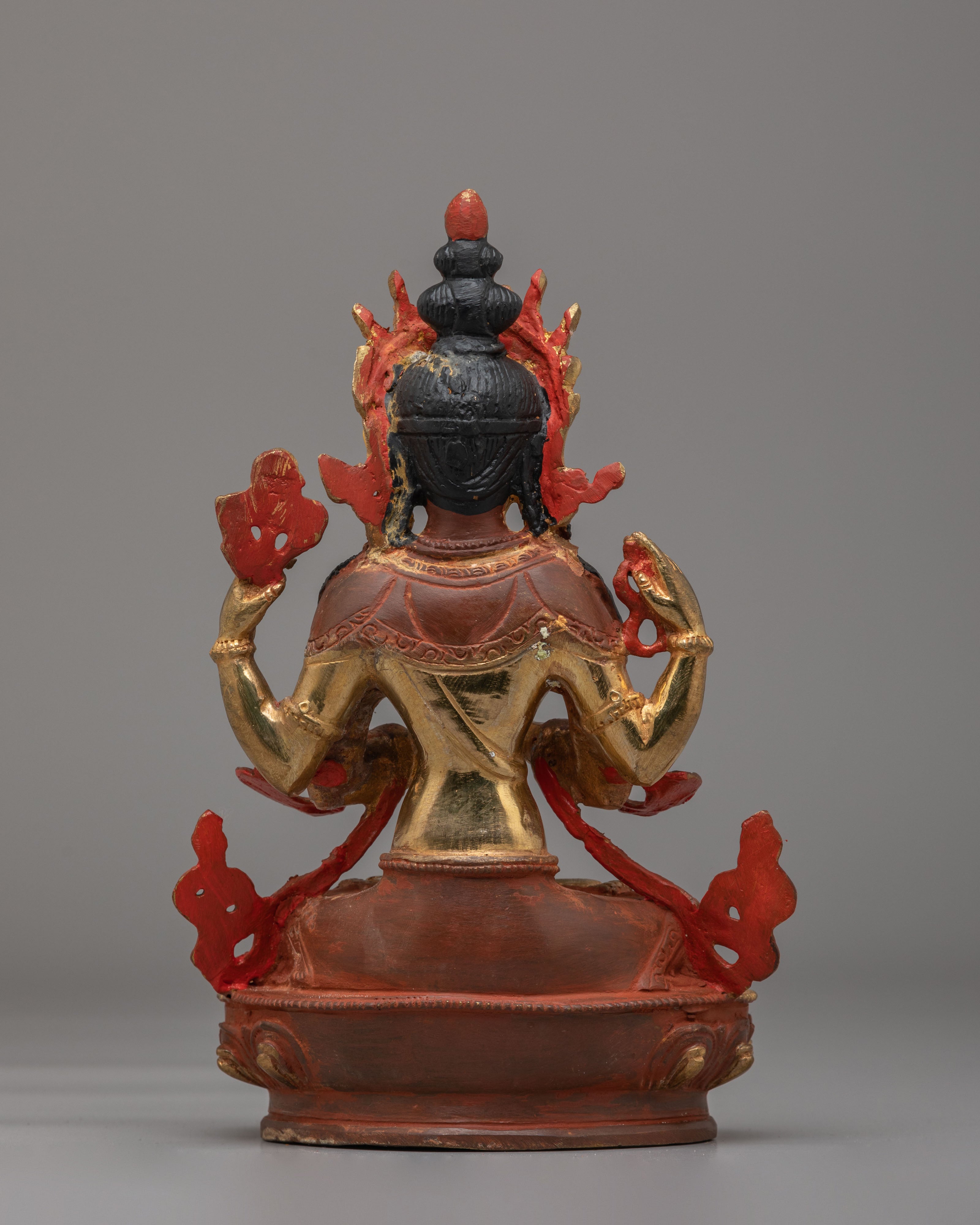 Spiritual Chenrezig Compassion Deity Statue | Tibetan Avalokiteshvara Statue
