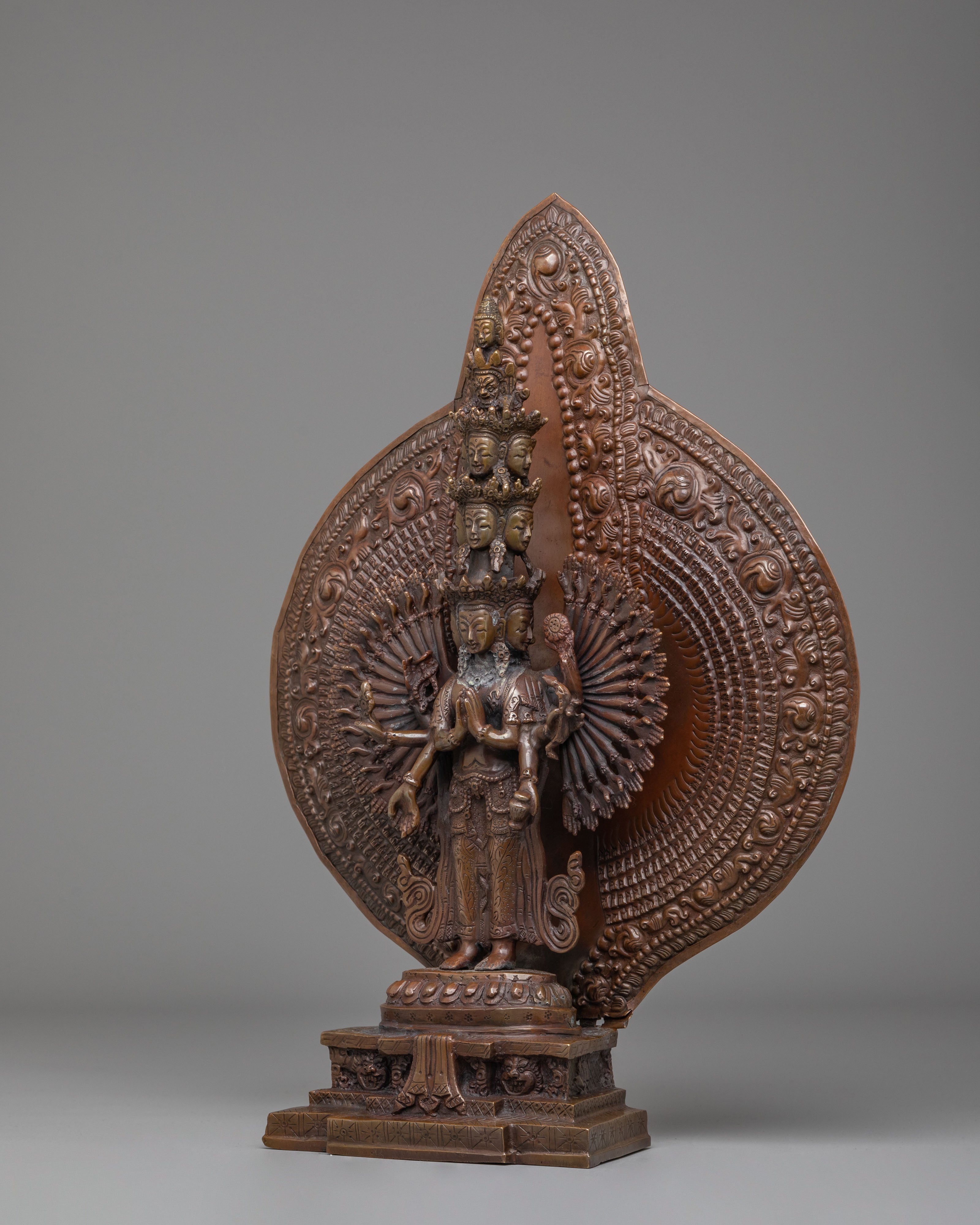 Thousand Armed Chenrezig Statue | Tibetan Avalokiteshvara Sculpture
