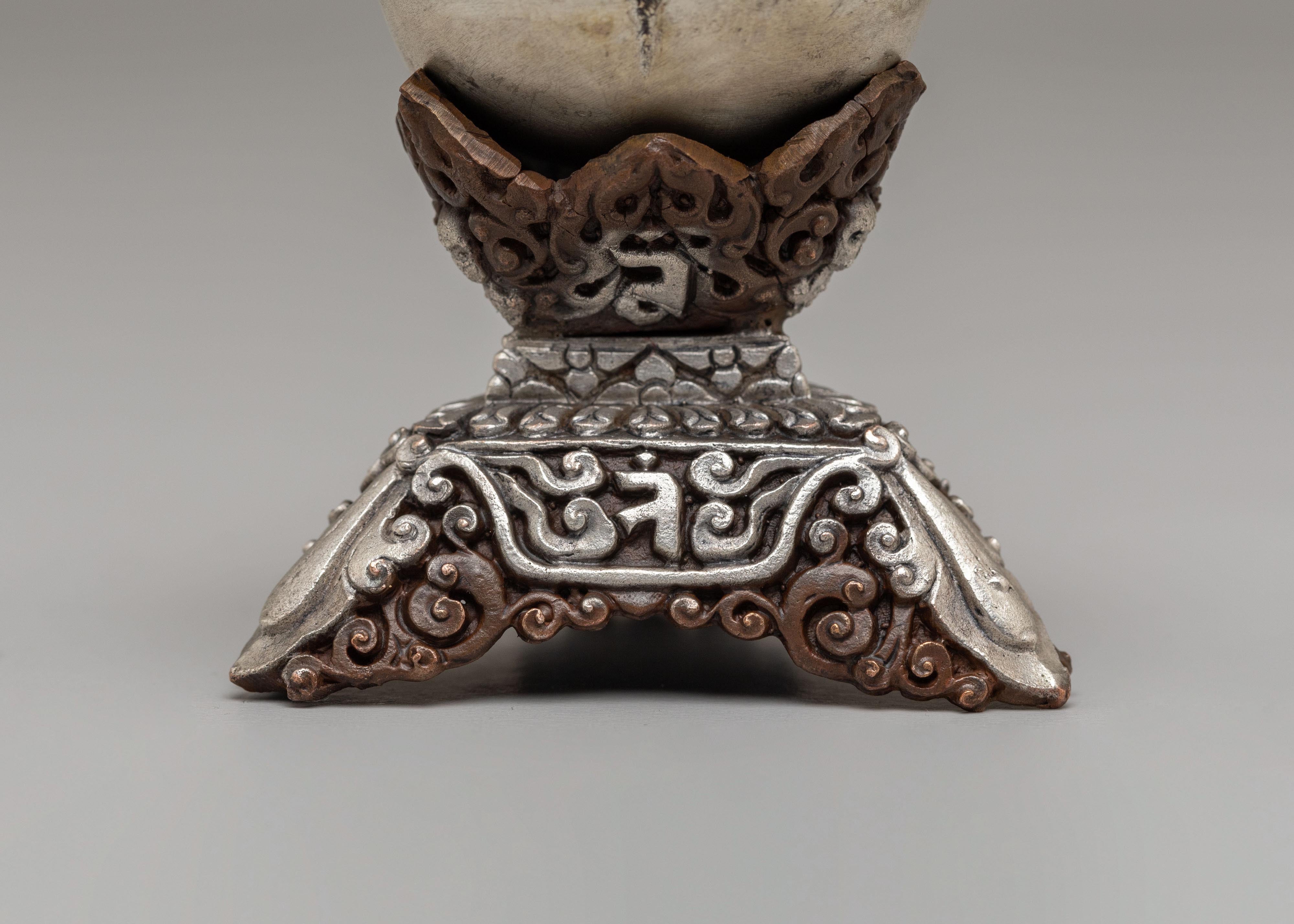 Tantric Buddhist Kapala | Vajrayana Altar Kapala Bowl