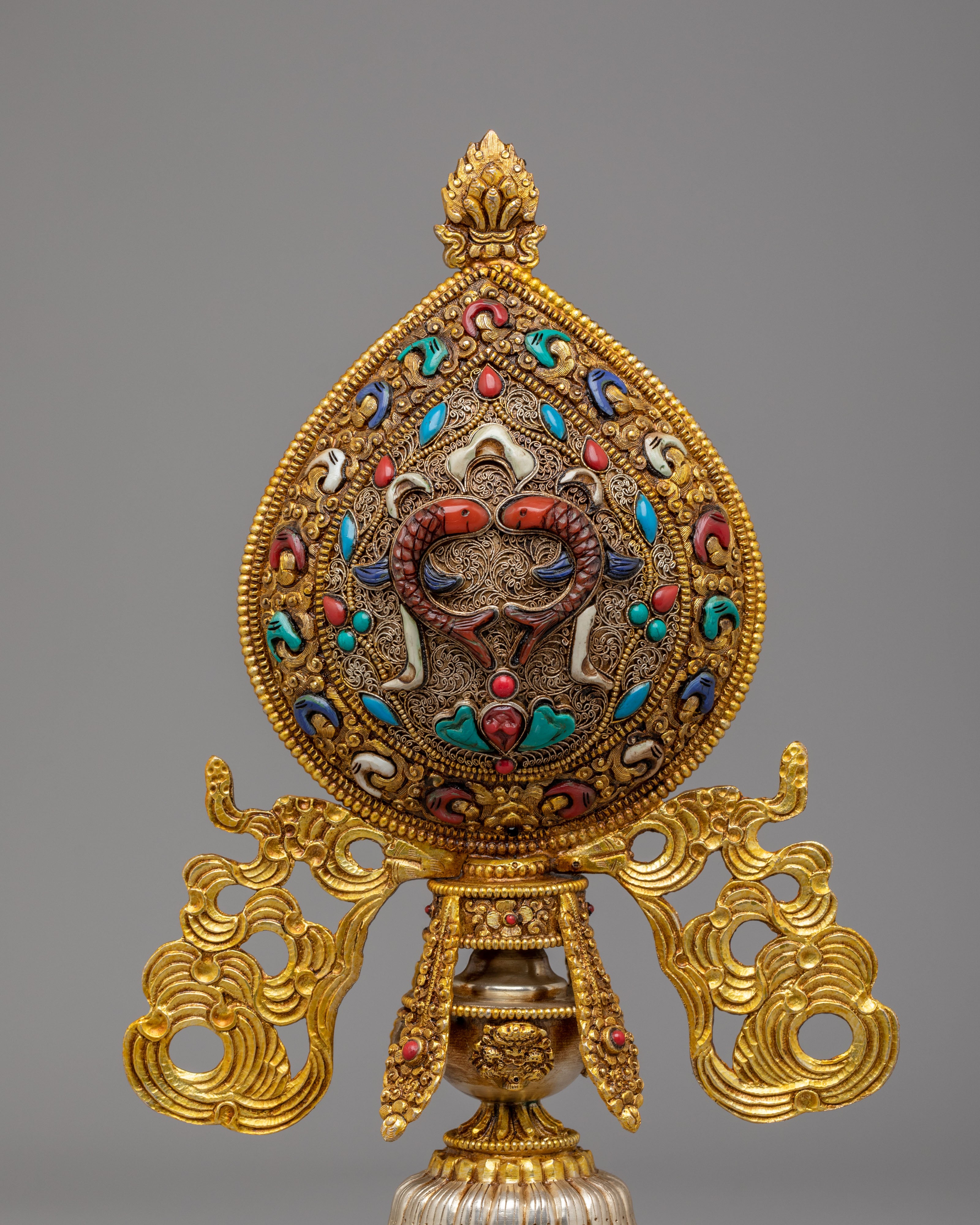 Ashtamangala Buddhist Symbol Set | Traditional Ritual Artwork