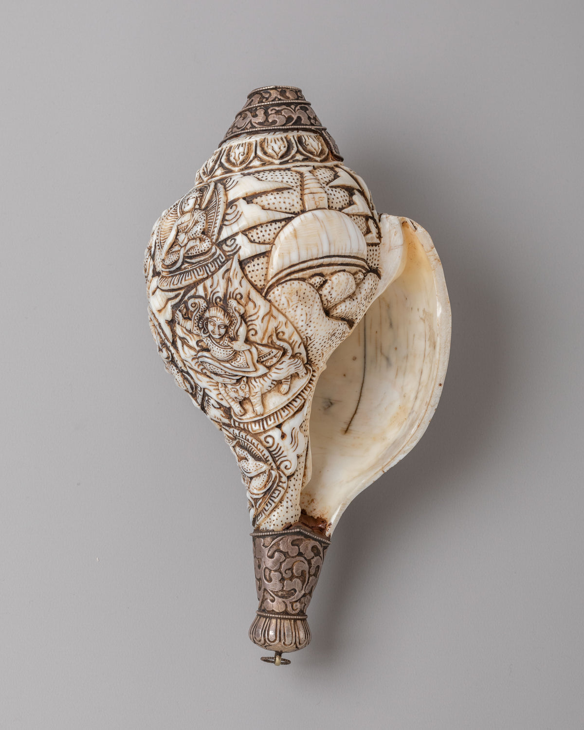 Guru Rinpoche Conch Shell | Tibetan Buddhist Ritual Tool