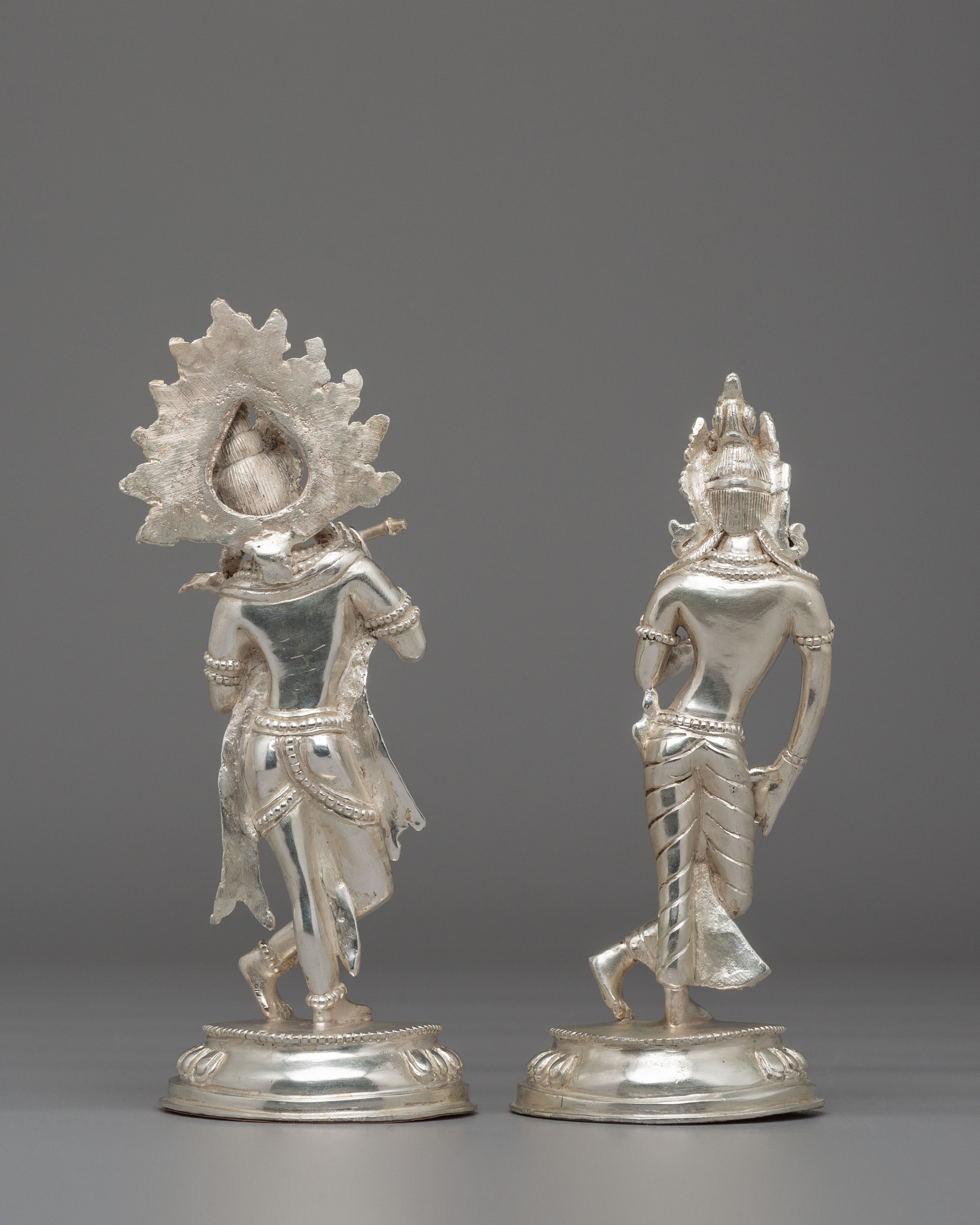 Traditional Radha Krishna Statue | Hindu Deity Figurine