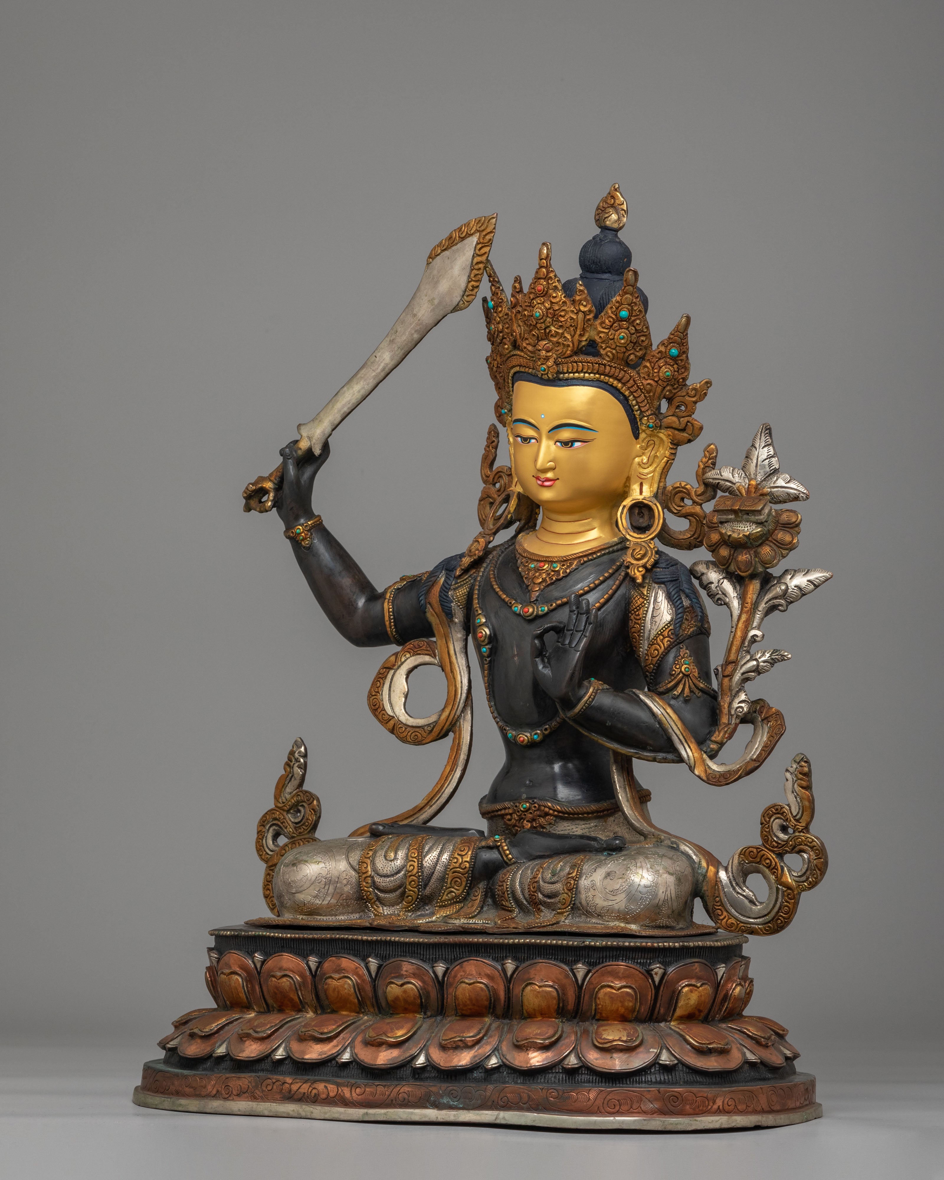 Handmade Manjushri Bodhisattva Statue | Bodhisattva of Wisdom