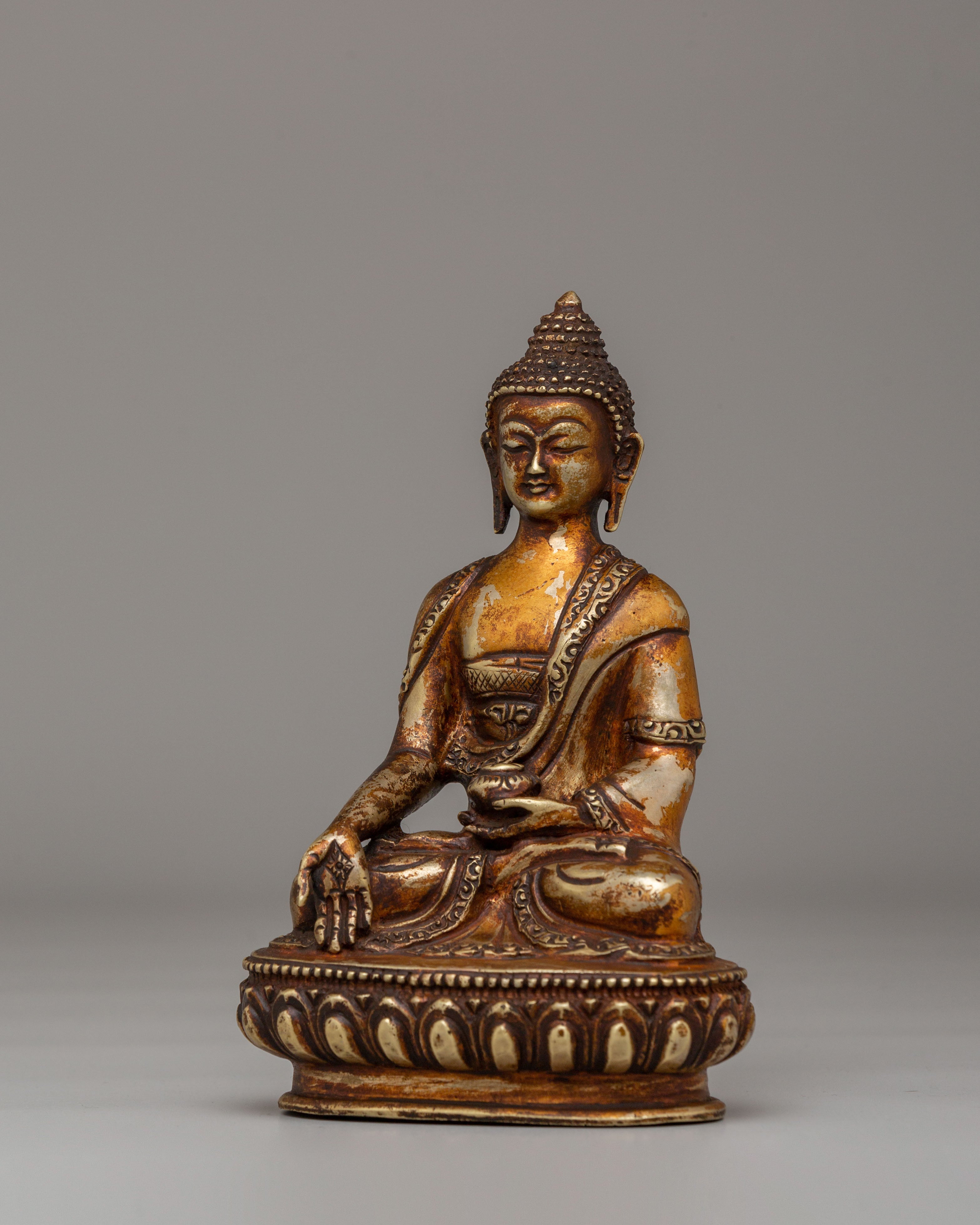 Ratnasambhava Dhyani Buddha Statue | Handcrafted Tibetan Artwork
