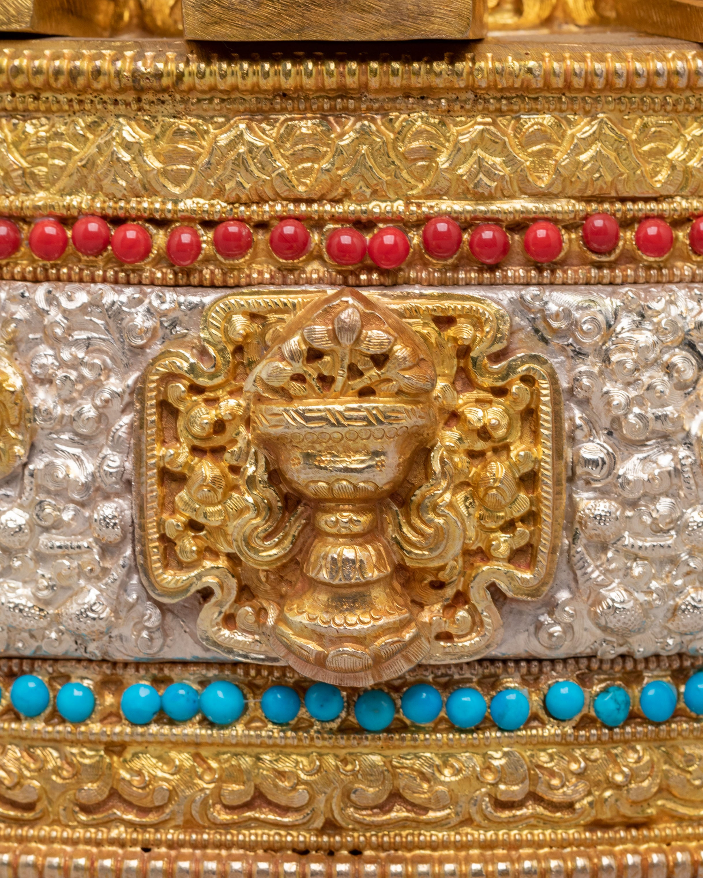 Himalayan Mandala Offering for Ritual Practice | Gold Plated Buddhist Altar Piece