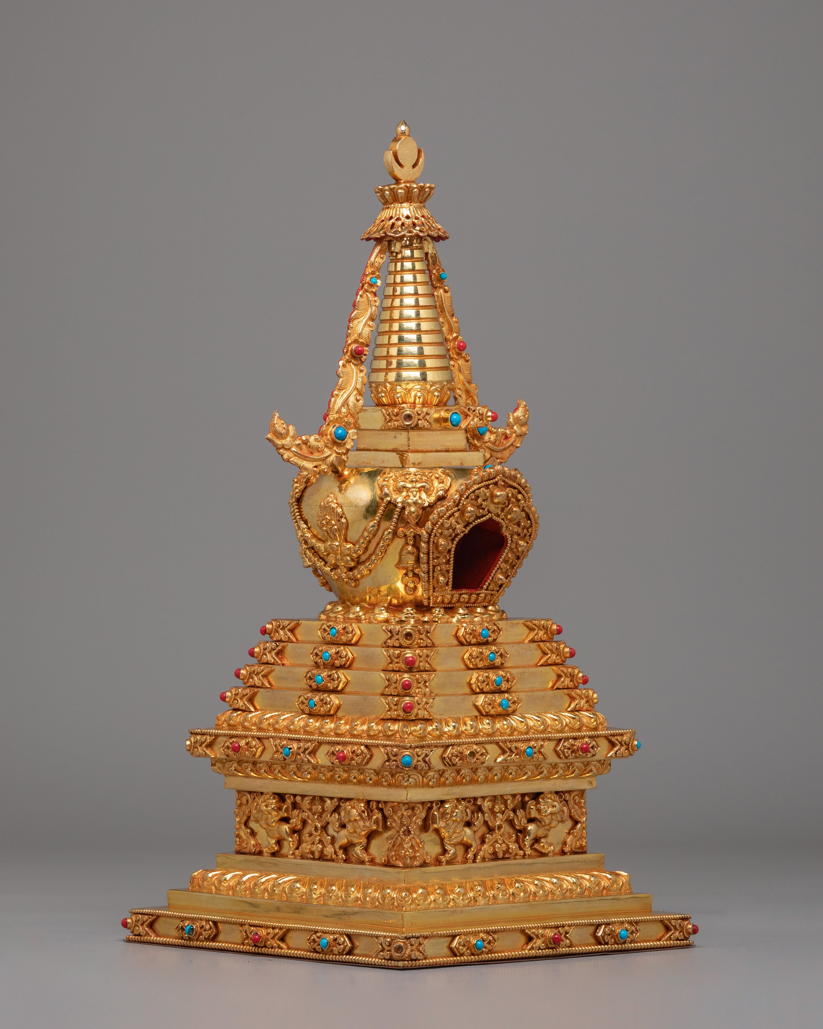 Handmade Enlightenment Ritual Stupa | Meditation Altar Decor