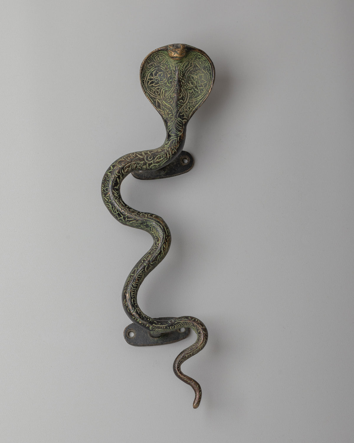 Handmade Snake Door Handle | Intricately Carved Decorative Design