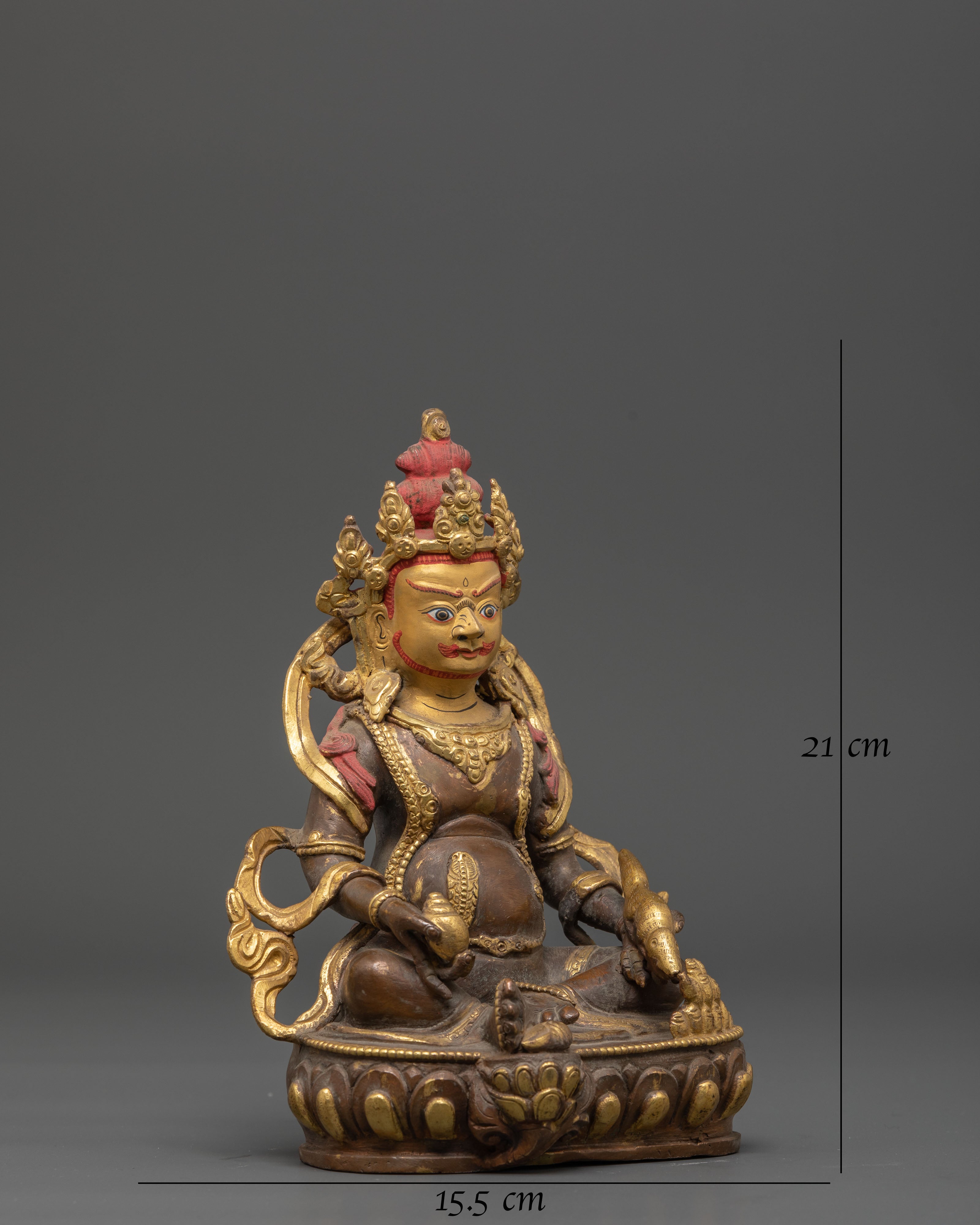 Spiritual Dzambhala Deity Statue | Wealth Deity Sculpture