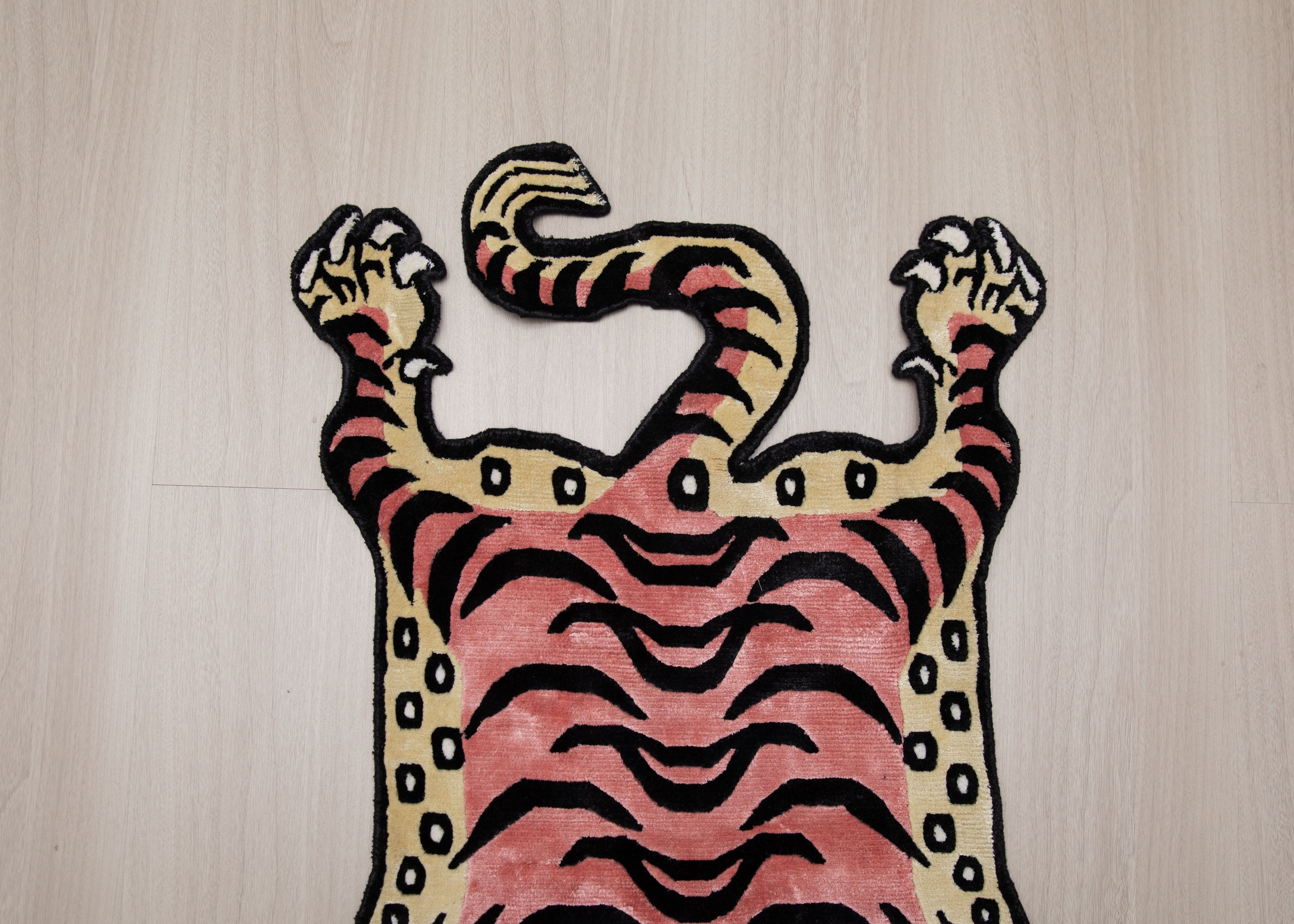 Decorative Handmade Tiger Rug | Handmade Tibetan Art