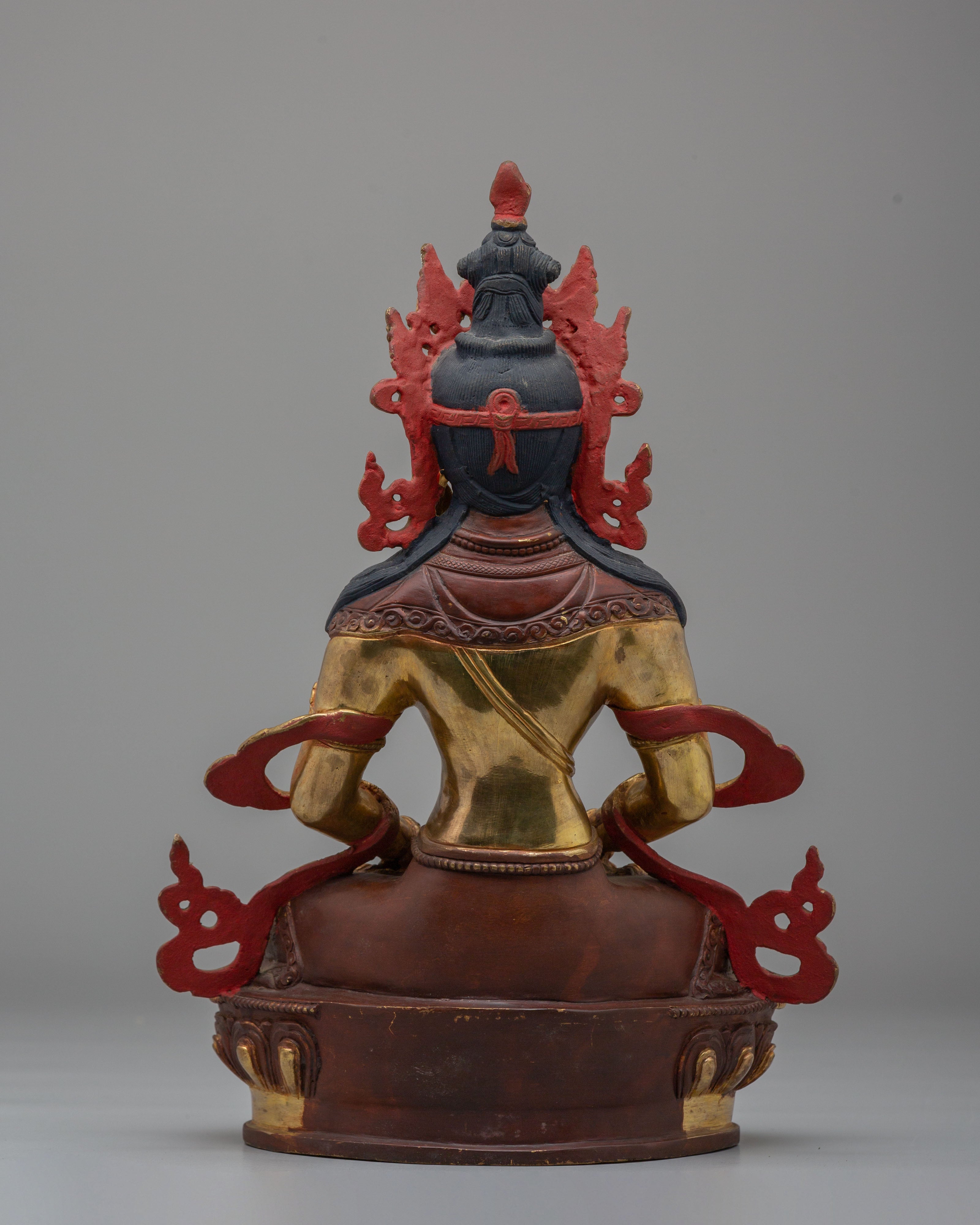 Tibetan Buddhist Amitayus Statue | The Buddha of Infinite Life
