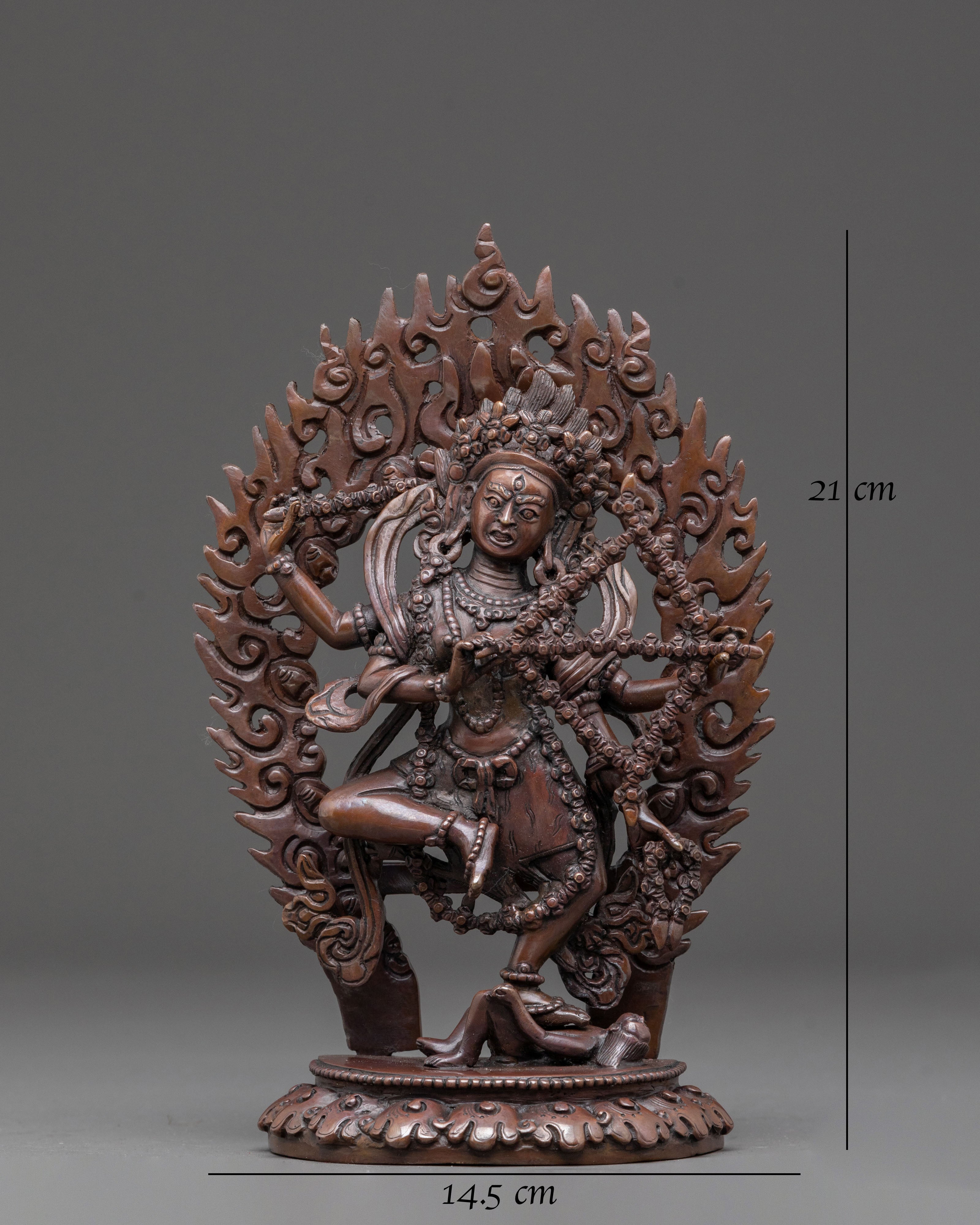 Handcrafted Kurukulla Buddhist Statue | Tibetan Artwork for Altar Decor