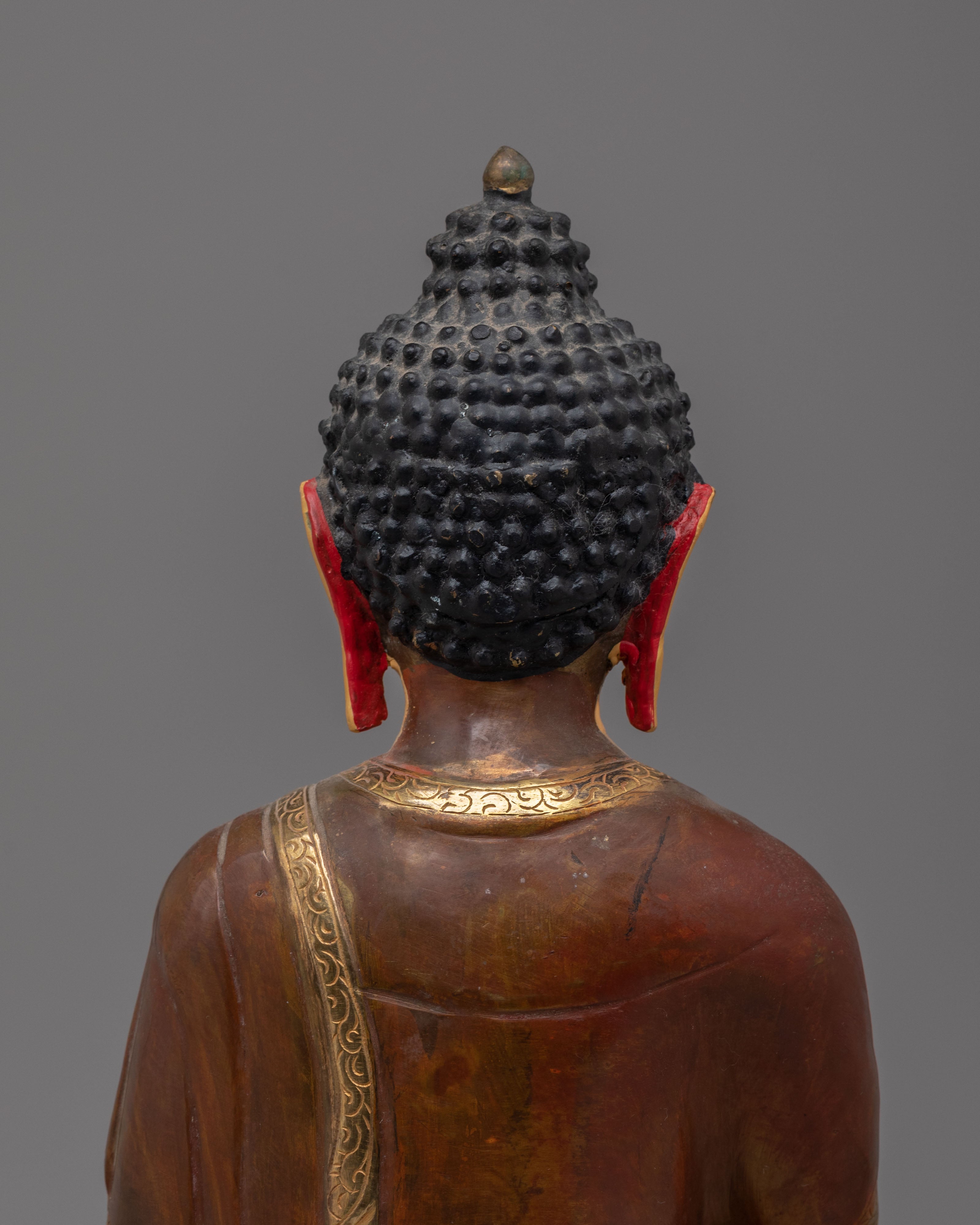 24K Gold Plated Shakyamuni Buddha Statue | Himalayan Buddhist Art