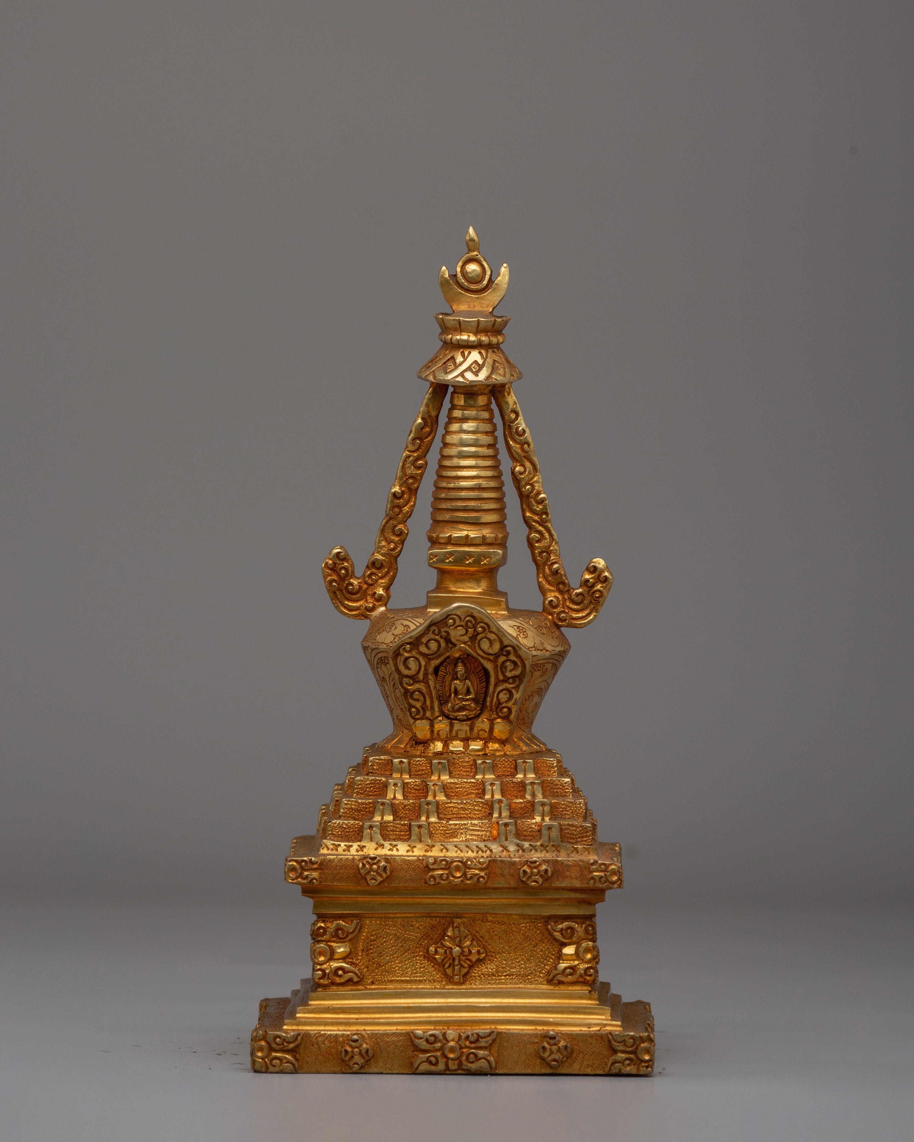 Eight Great Buddhist Stupa Set | Himalayan Chorten Set for Altar