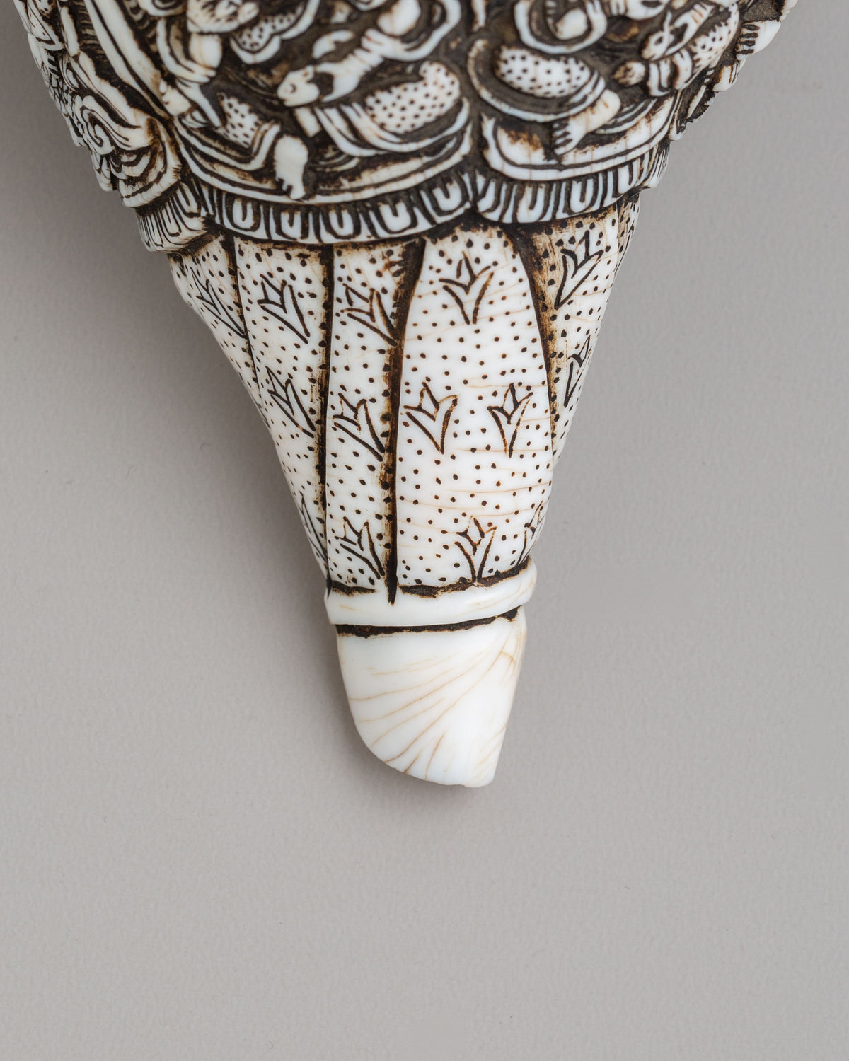 Handcrafted Conch With Stand | Ritual Conch for Spiritual Ceremonies