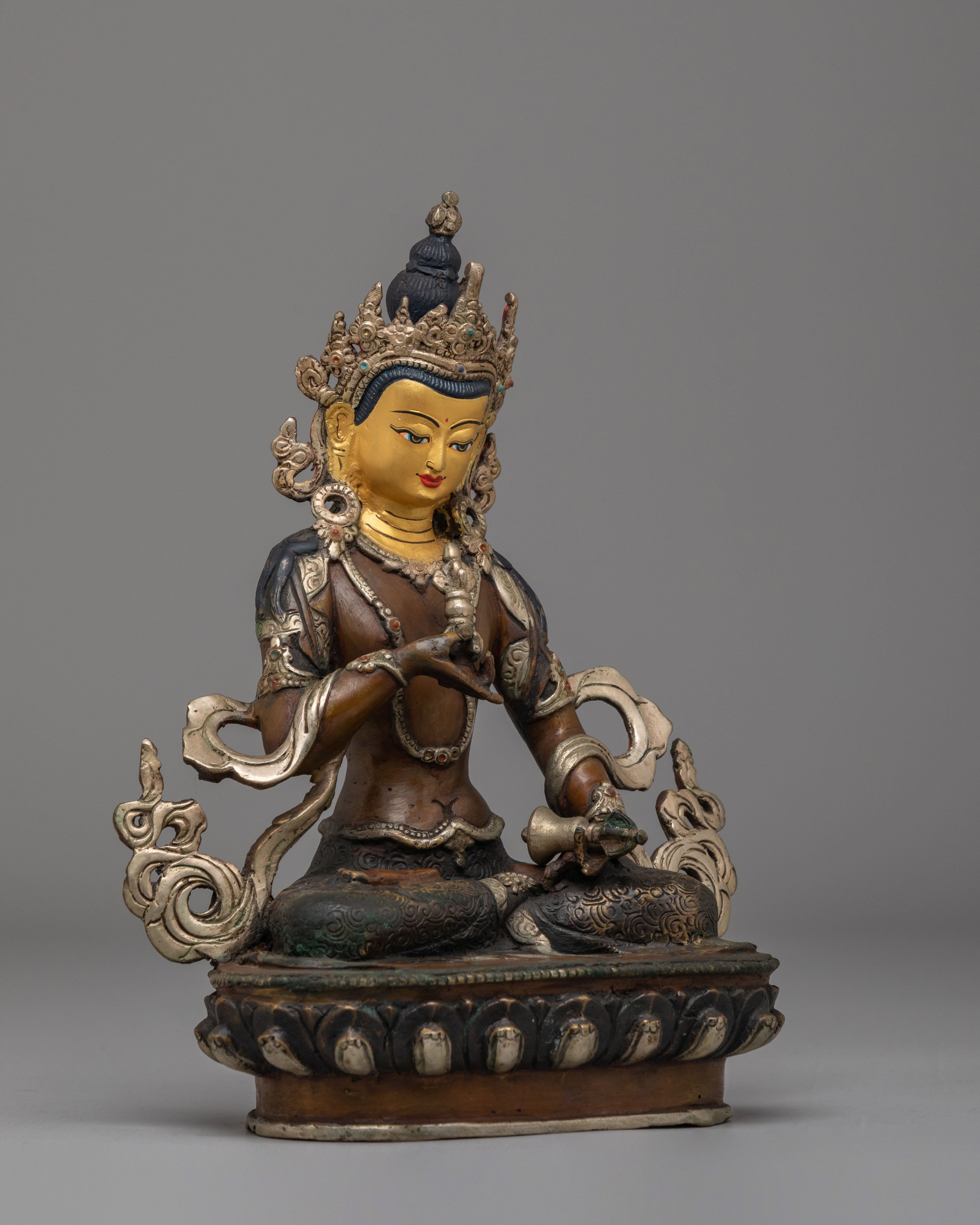 Sacred Tibetan Vajrasattva Purification Statue | Tibetan Buddhist Purification Deity