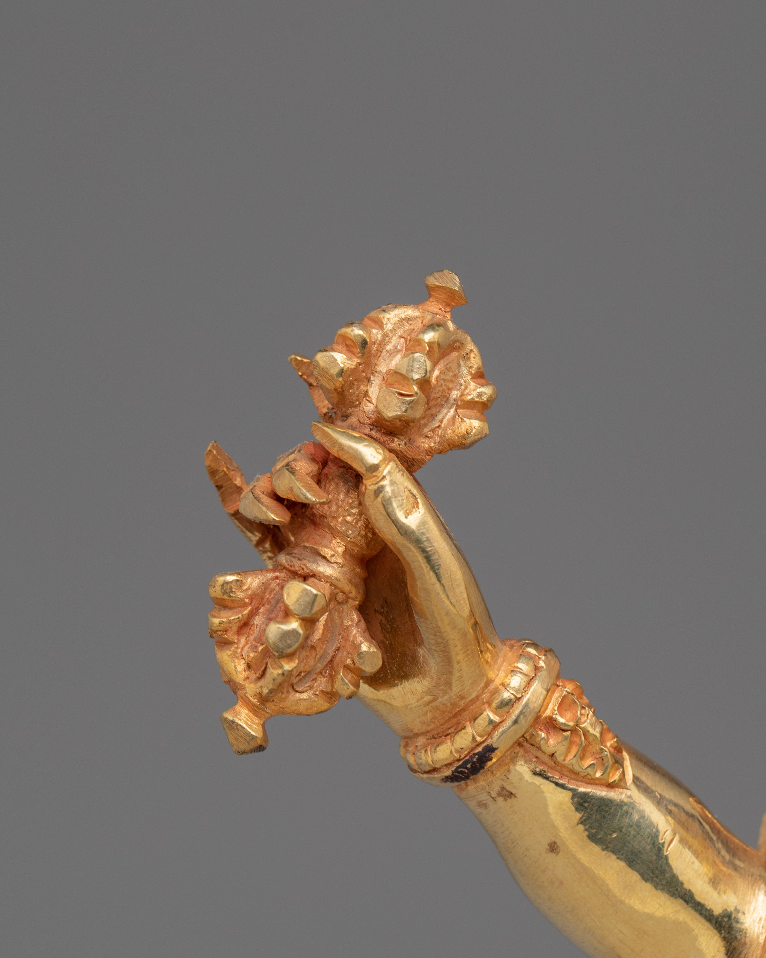 Tibetan Altar Vajrapani Sculpture | Buddhist Protector Deity