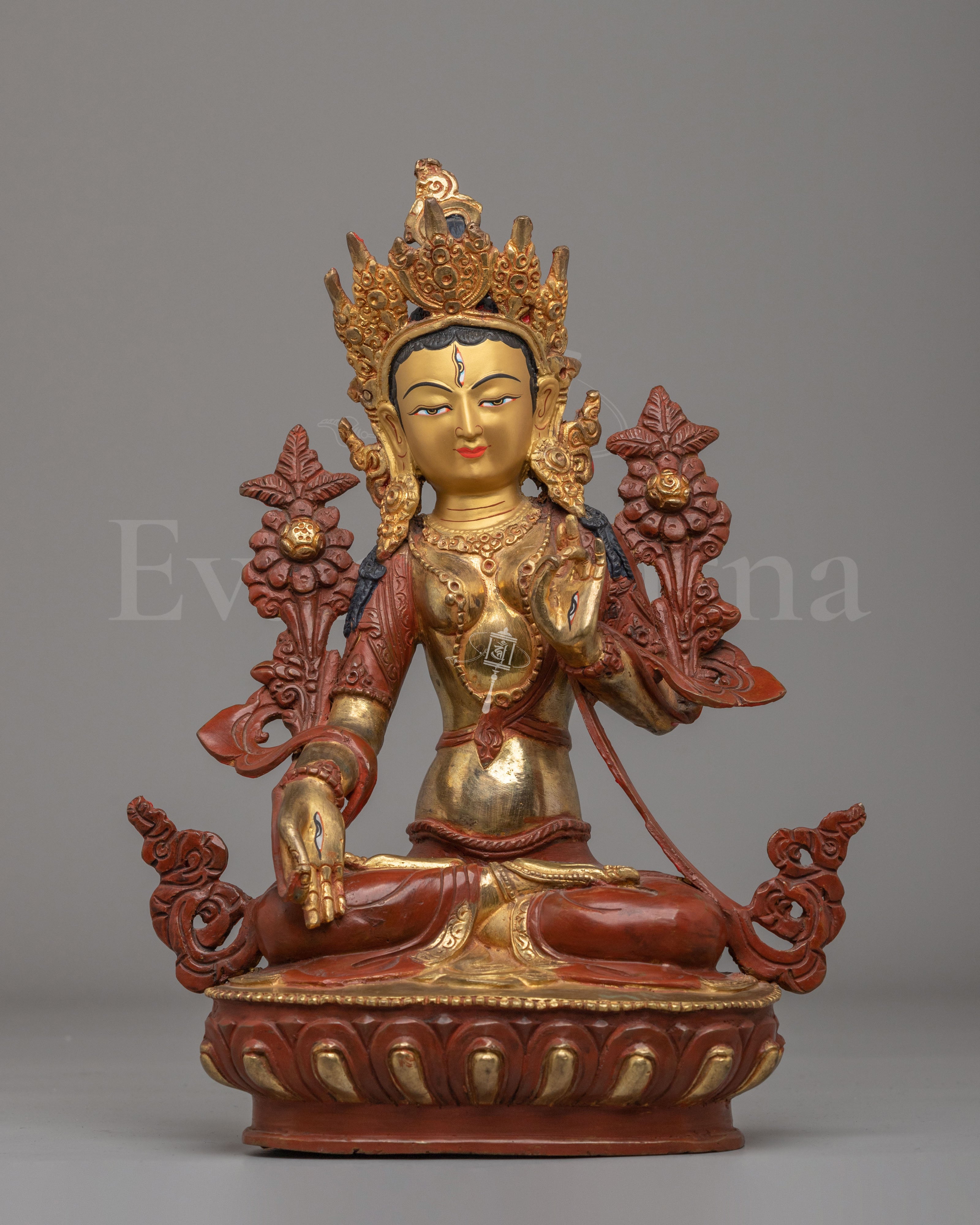 White Tara Seven Eyes Statue  