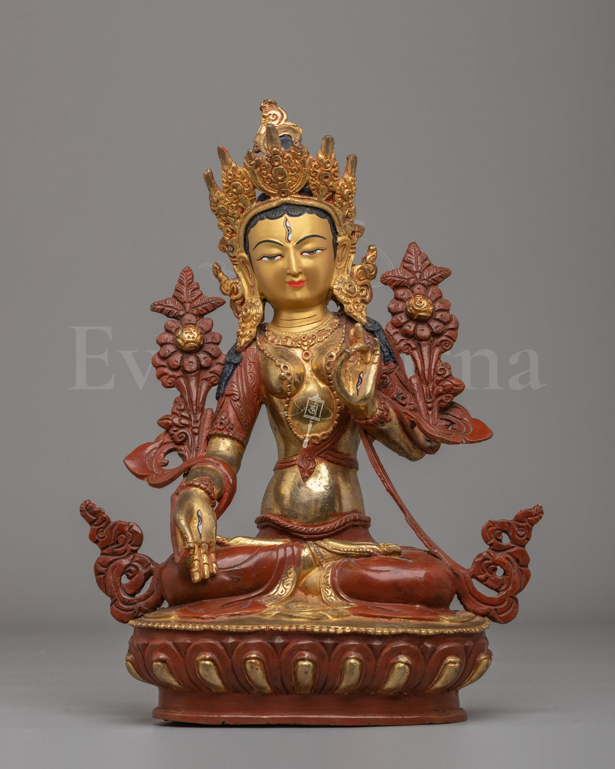 White Tara Seven Eyes Statue  