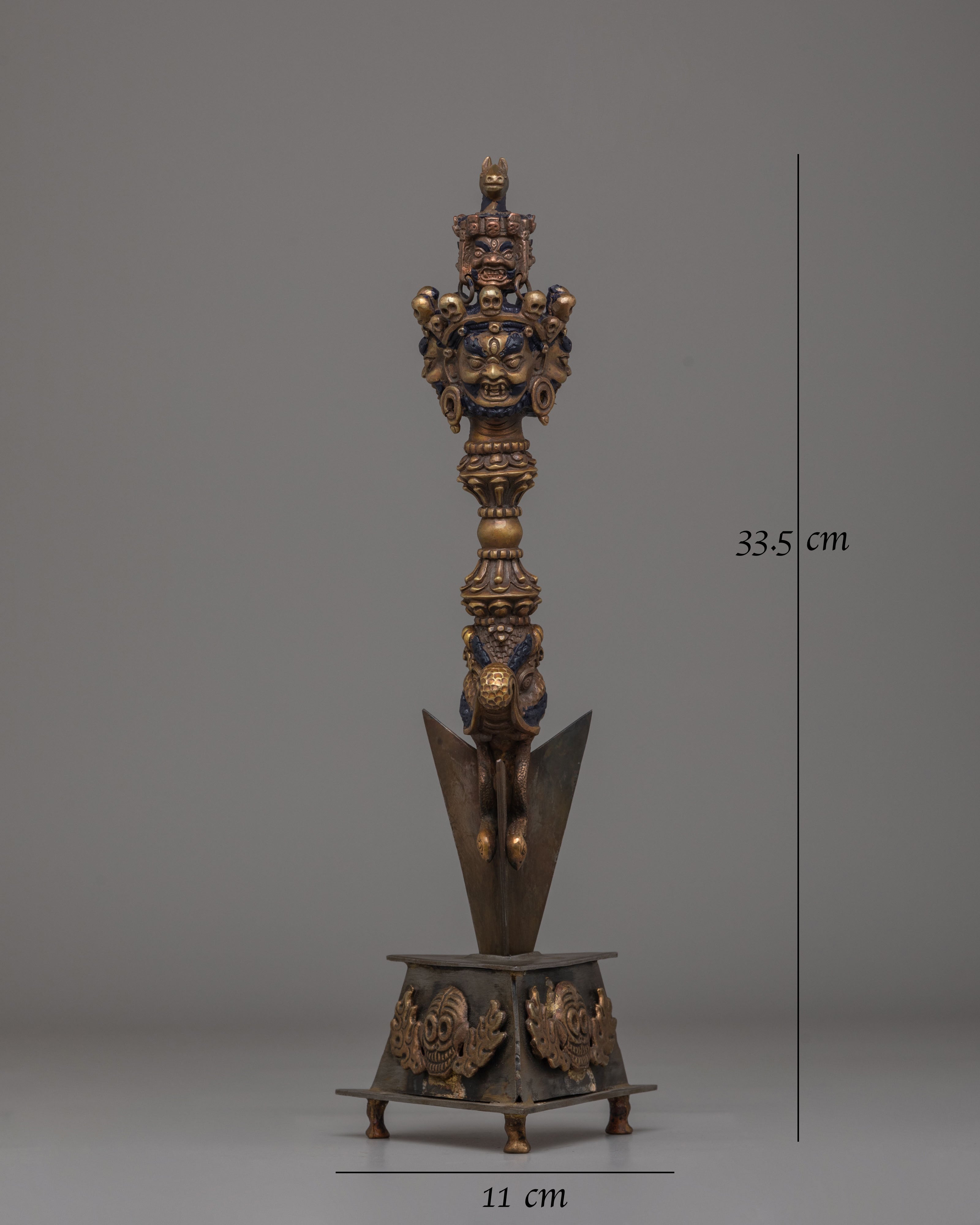 Sacred Buddhist Ritual Phurba | Traditional Himalayan Artifact