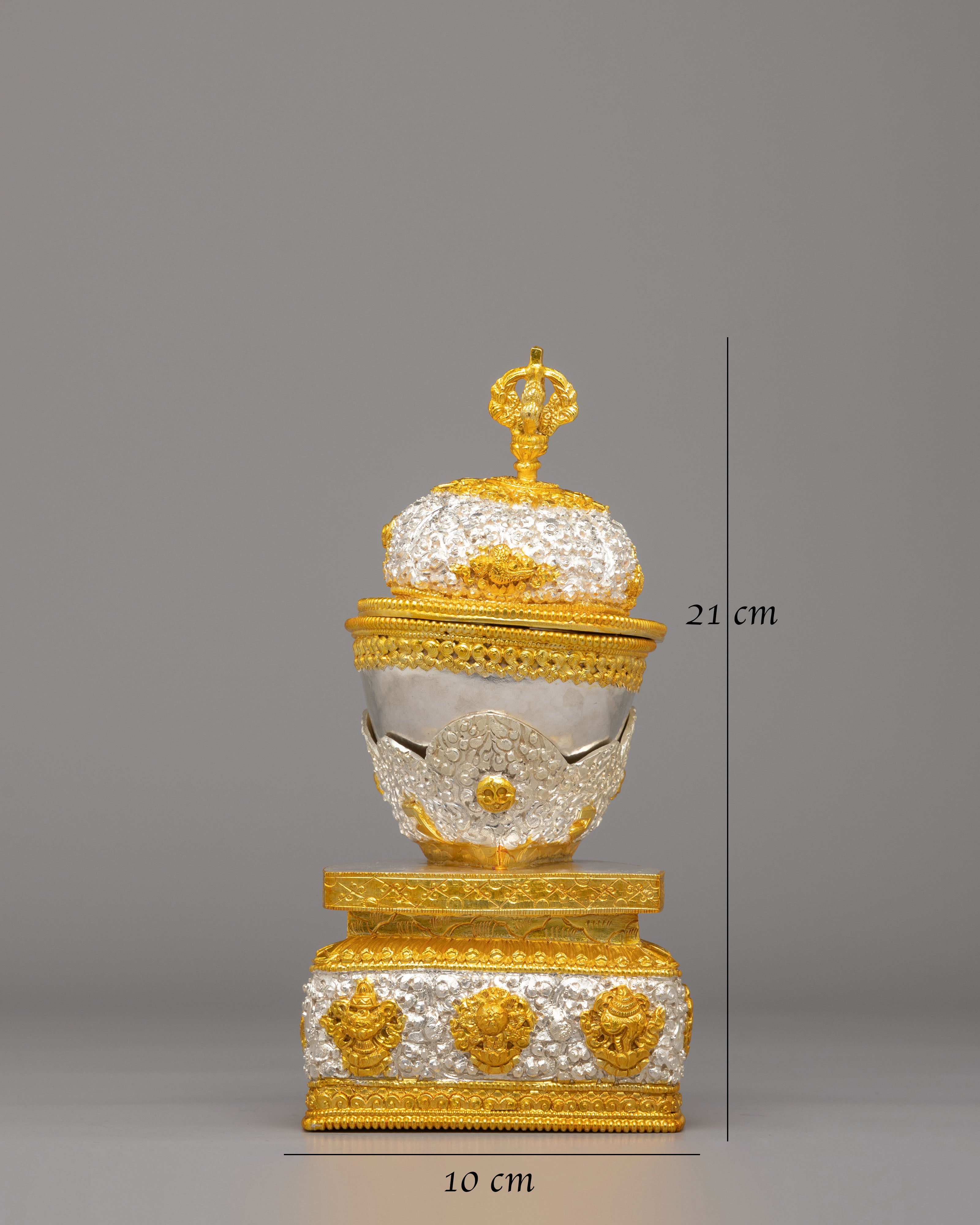 Buddhist Kapala Offering Bowl | Sacred Tibetan Ritual Vessel