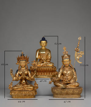 Buddha Dharma Sangha Set | Three Jewels of Buddhism
