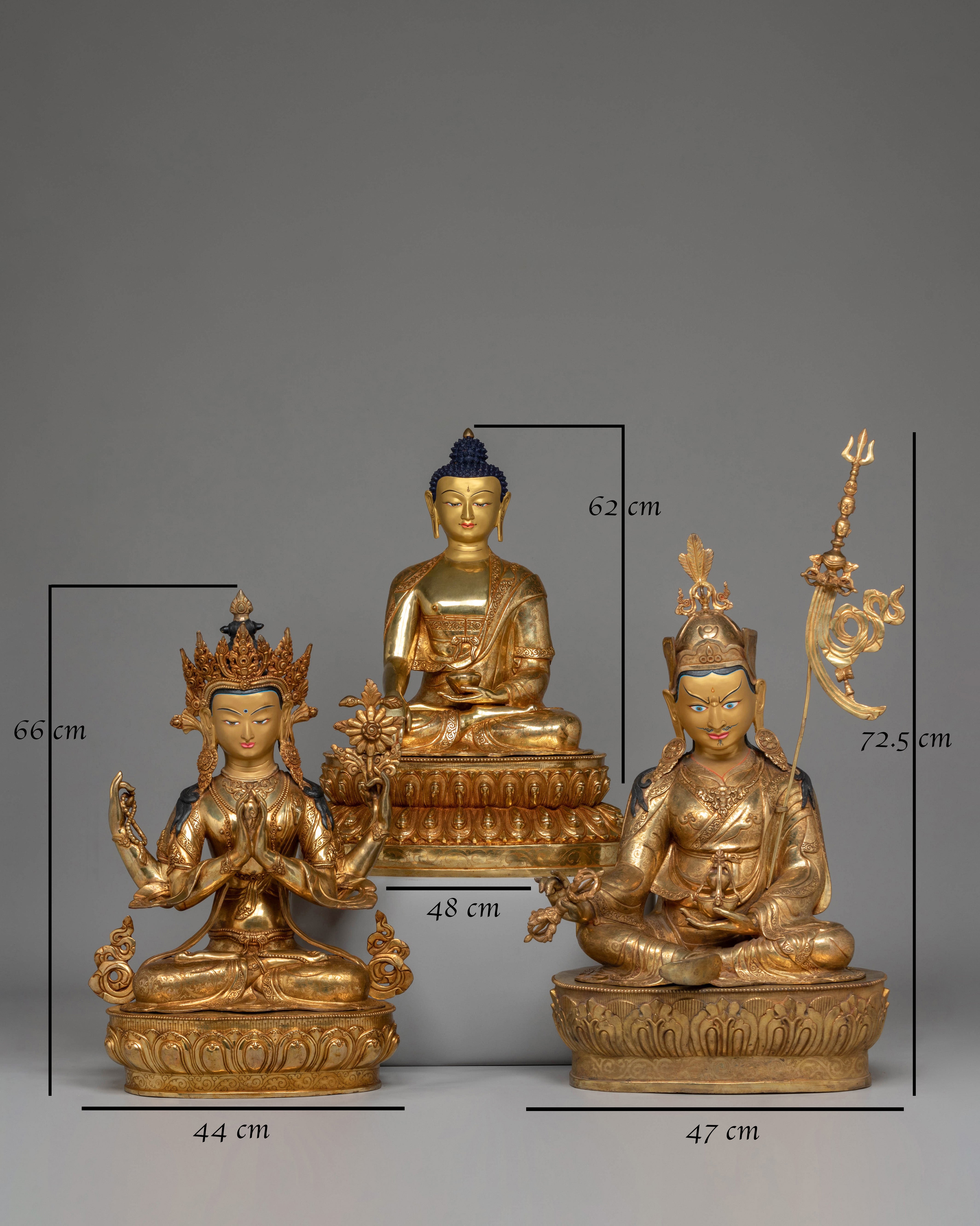 Buddha Dharma Sangha Set | Three Jewels of Buddhism