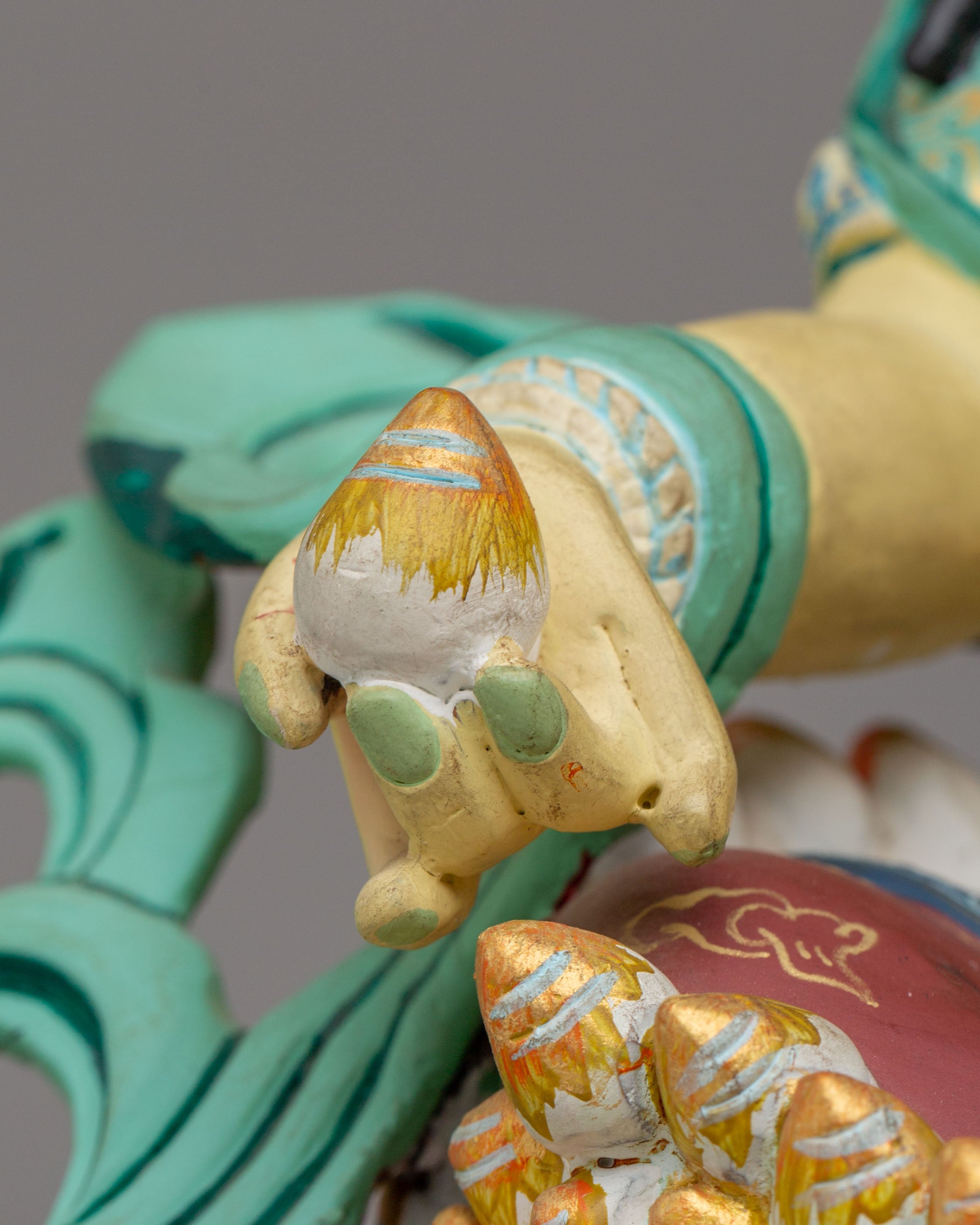 Handmade Dzambhala Buddhist Statue | Wealth Deity Figurine