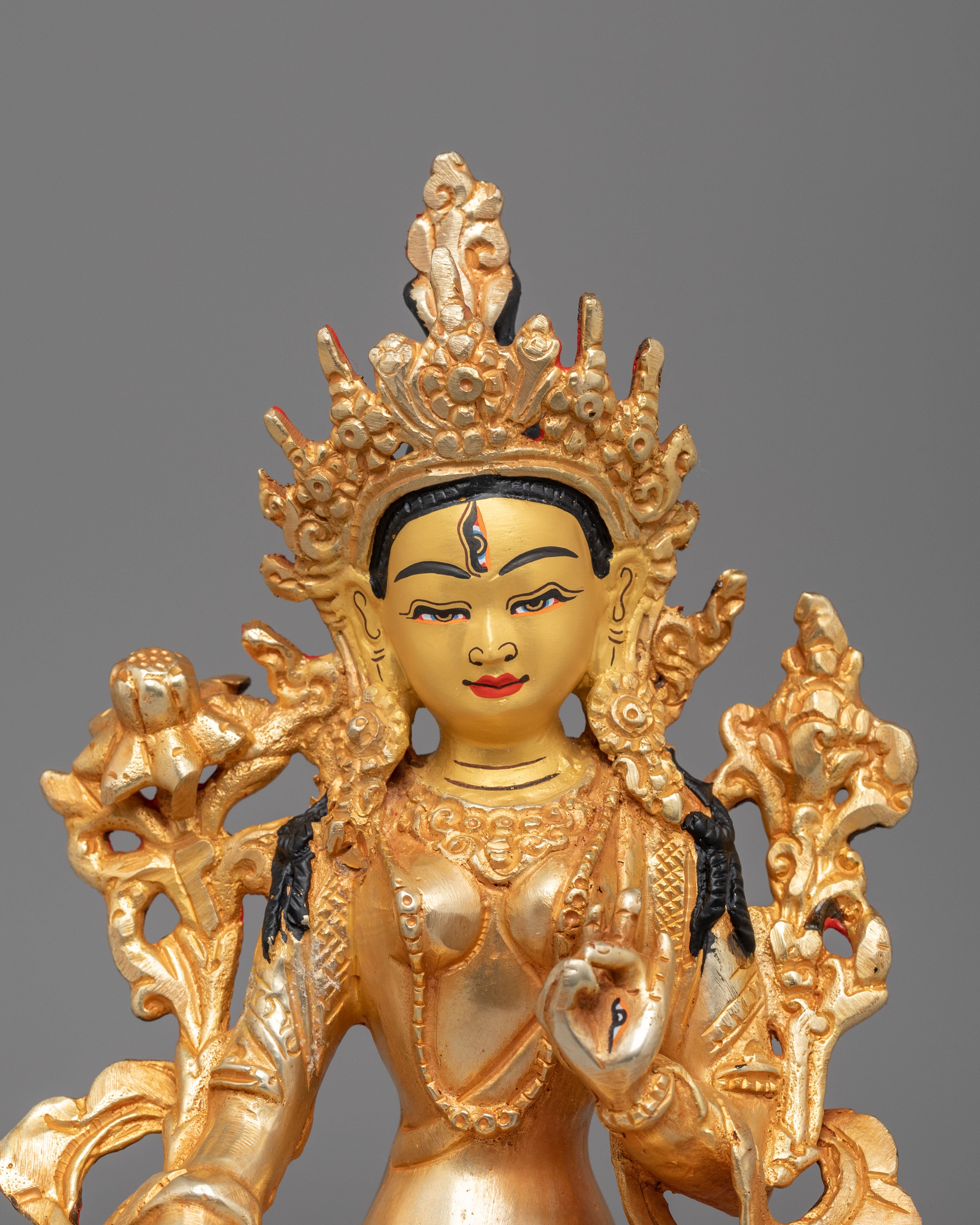 Spiritual White Tara Sculpture | Goddess of Compassion and Healing