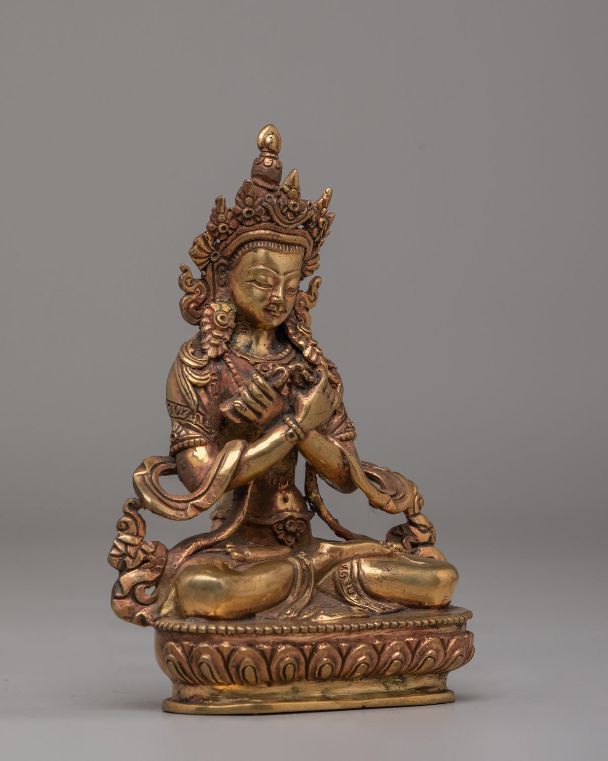 Tibetan Vajradhara Deity Statue | Copper Body Figurine