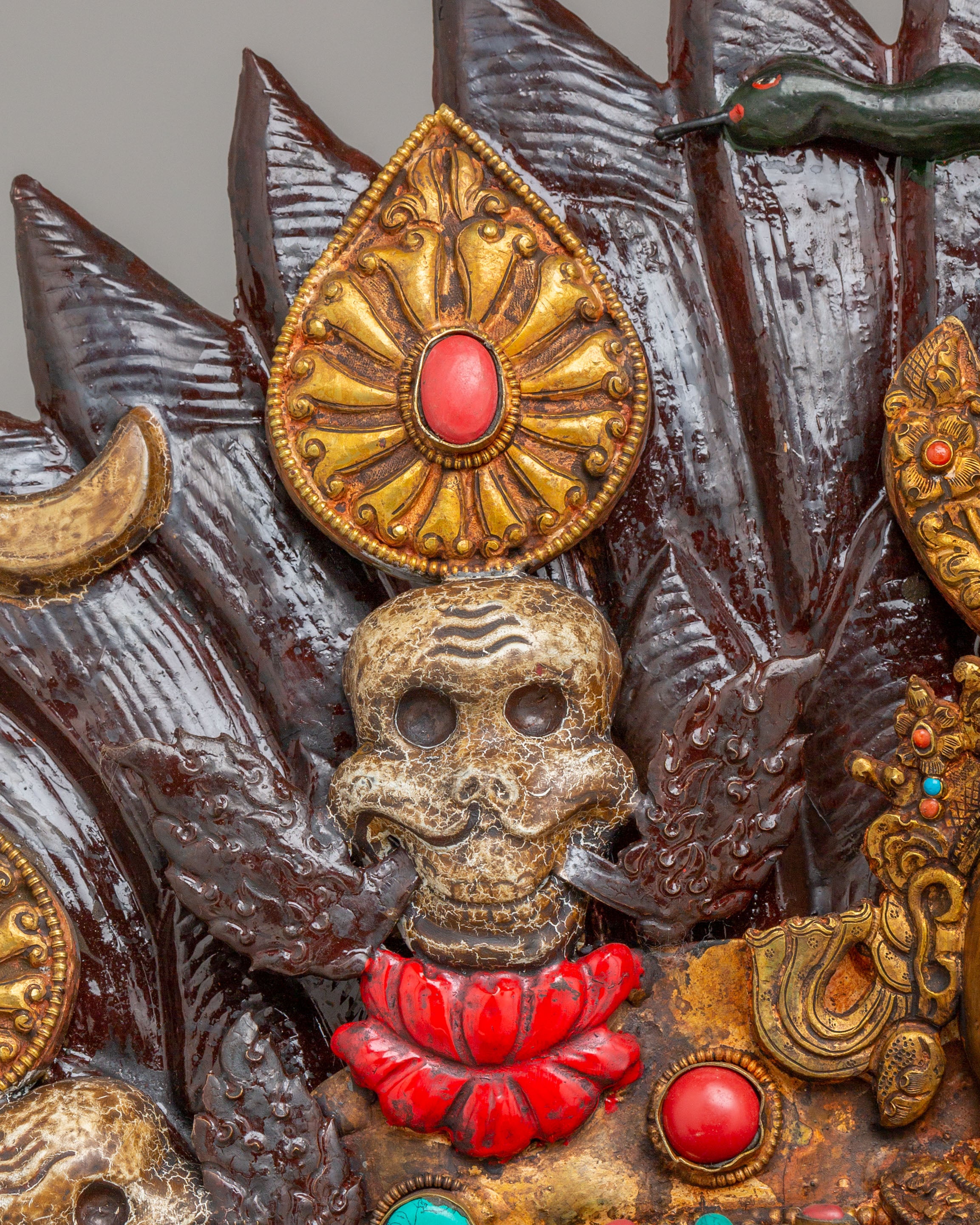 Sacred Mahakala Wall Hanging | Tibetan Wrathful Deity
