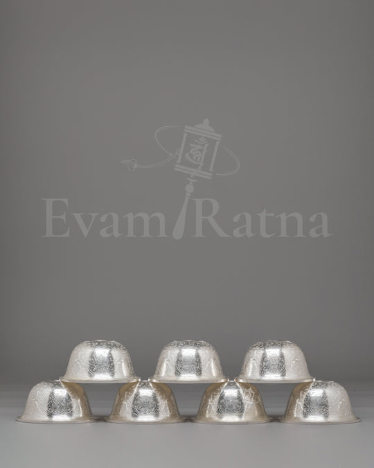 Sacred Altar Offering Bowl Set | Buddhist Ritual Bowls for Meditation