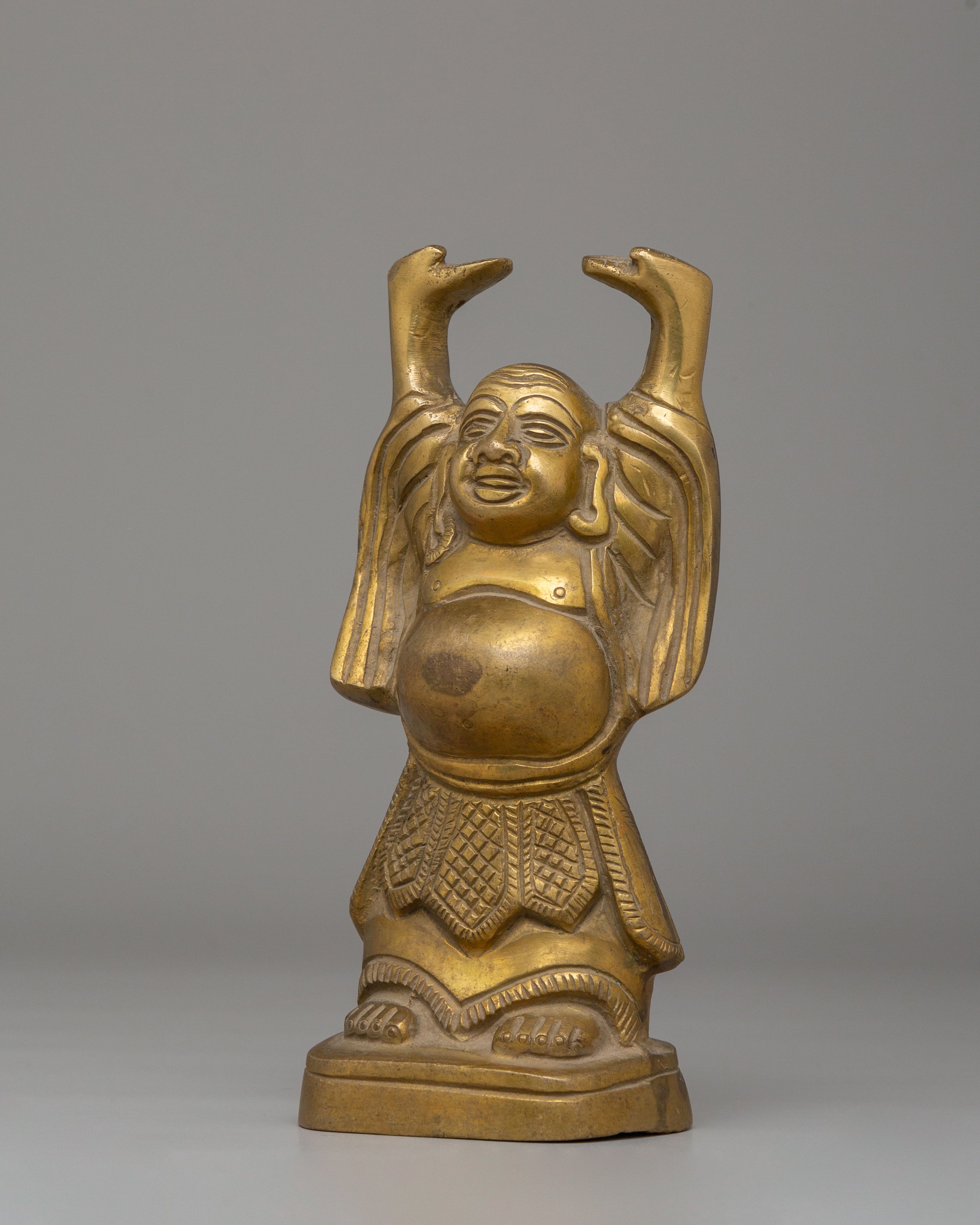 Tibetan Laughing Buddha Statue | Traditional Decor