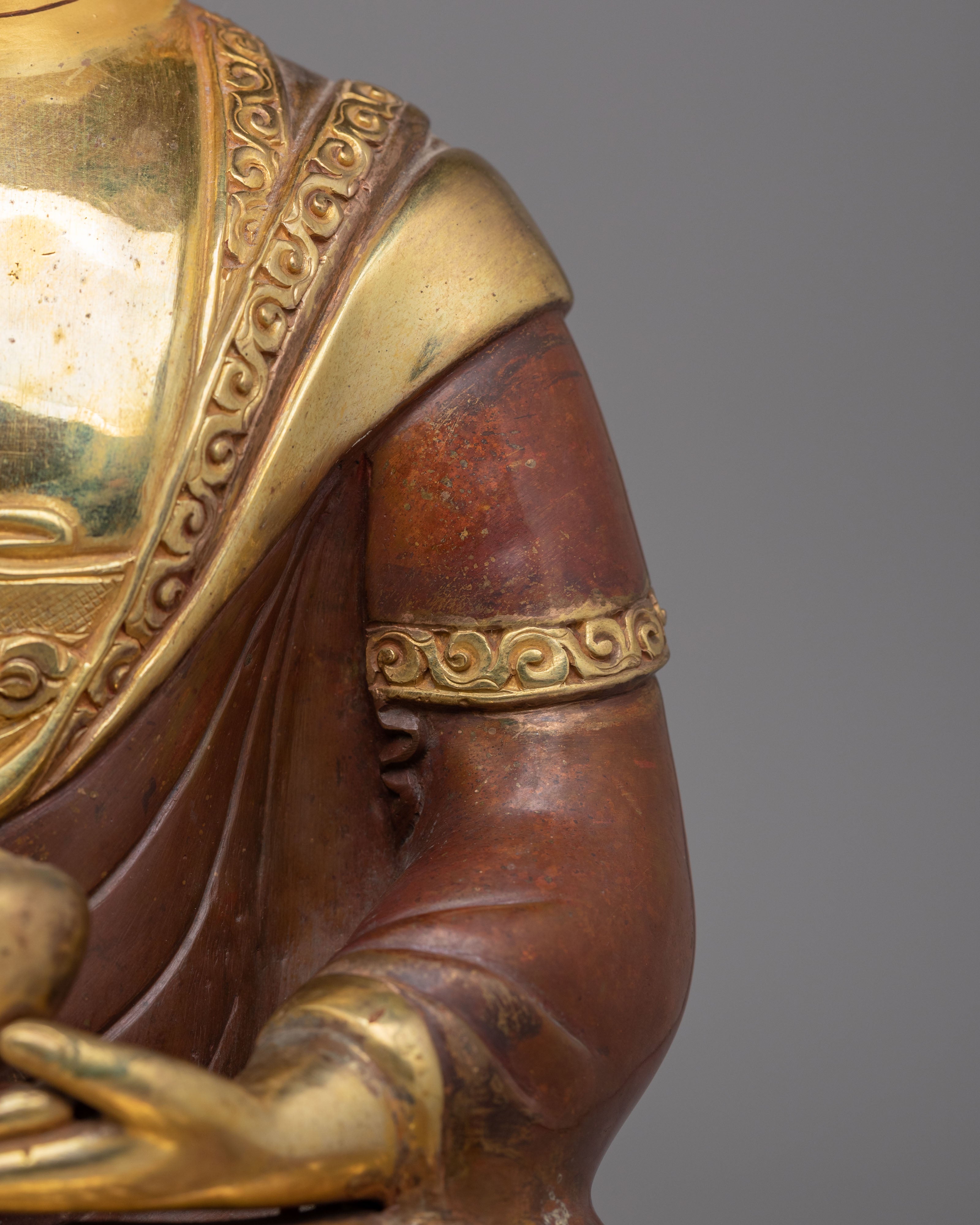 Pure Land Amitabha Buddha Altar Statue | Spiritual Decor for Meditation