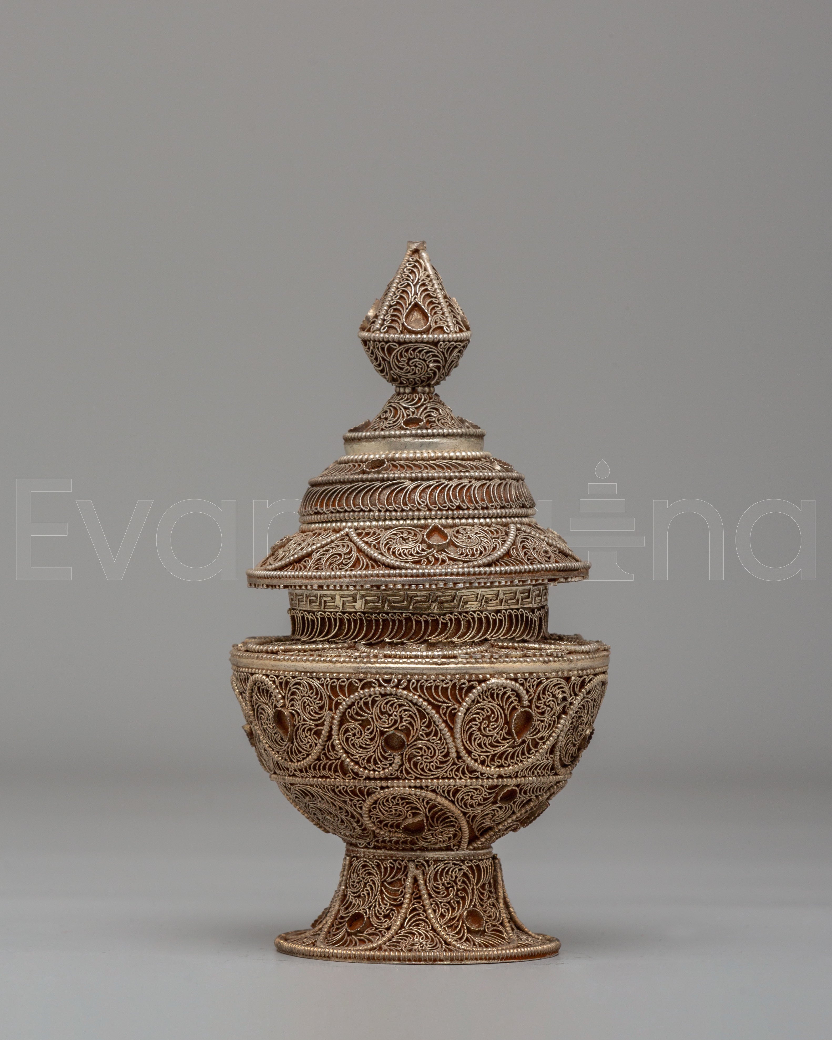 Sacred Buddhist Ritual Rice Pot