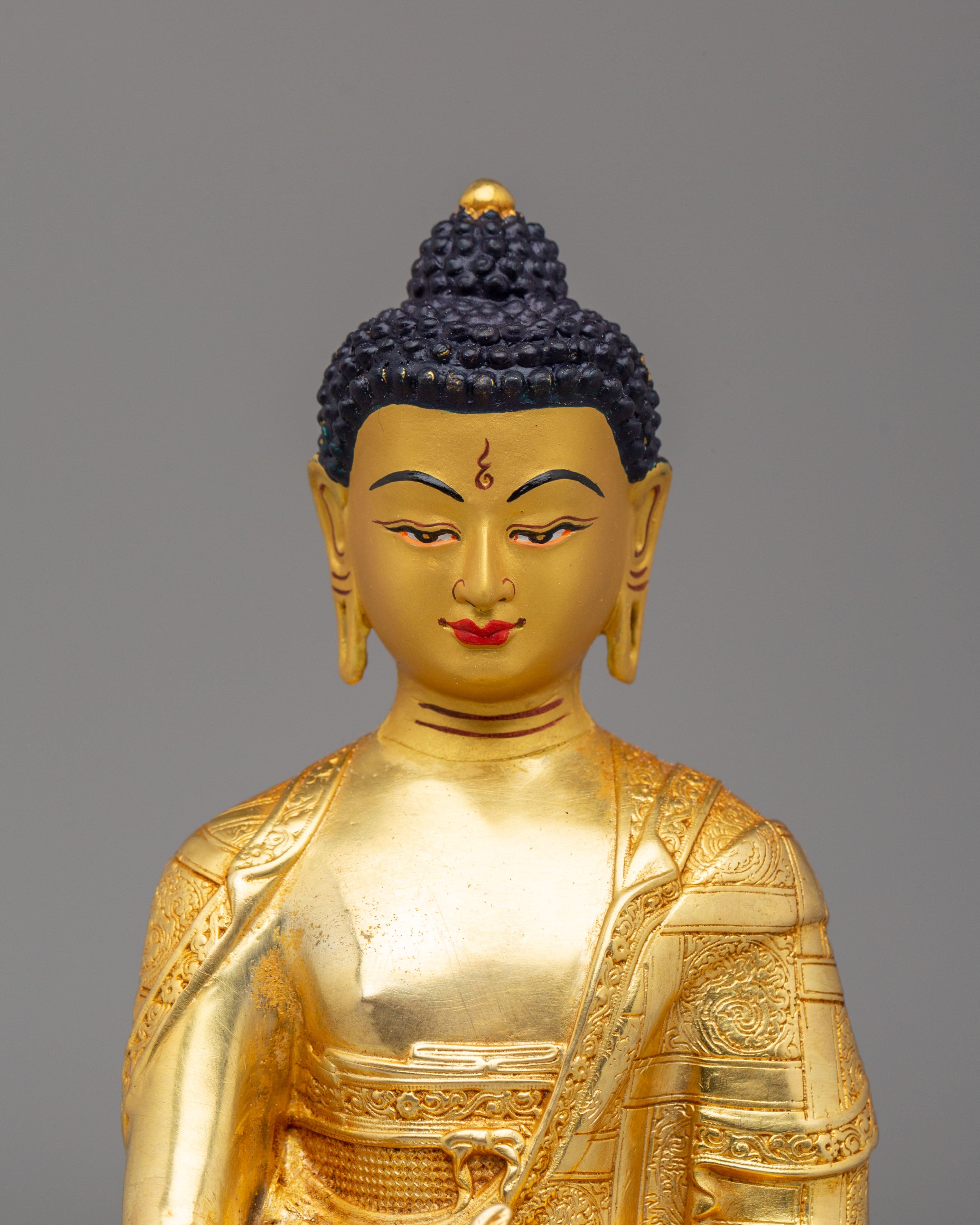 Handmade Three Buddha Statue Set | Shakyamuni, Amitabha & Medicine Buddha