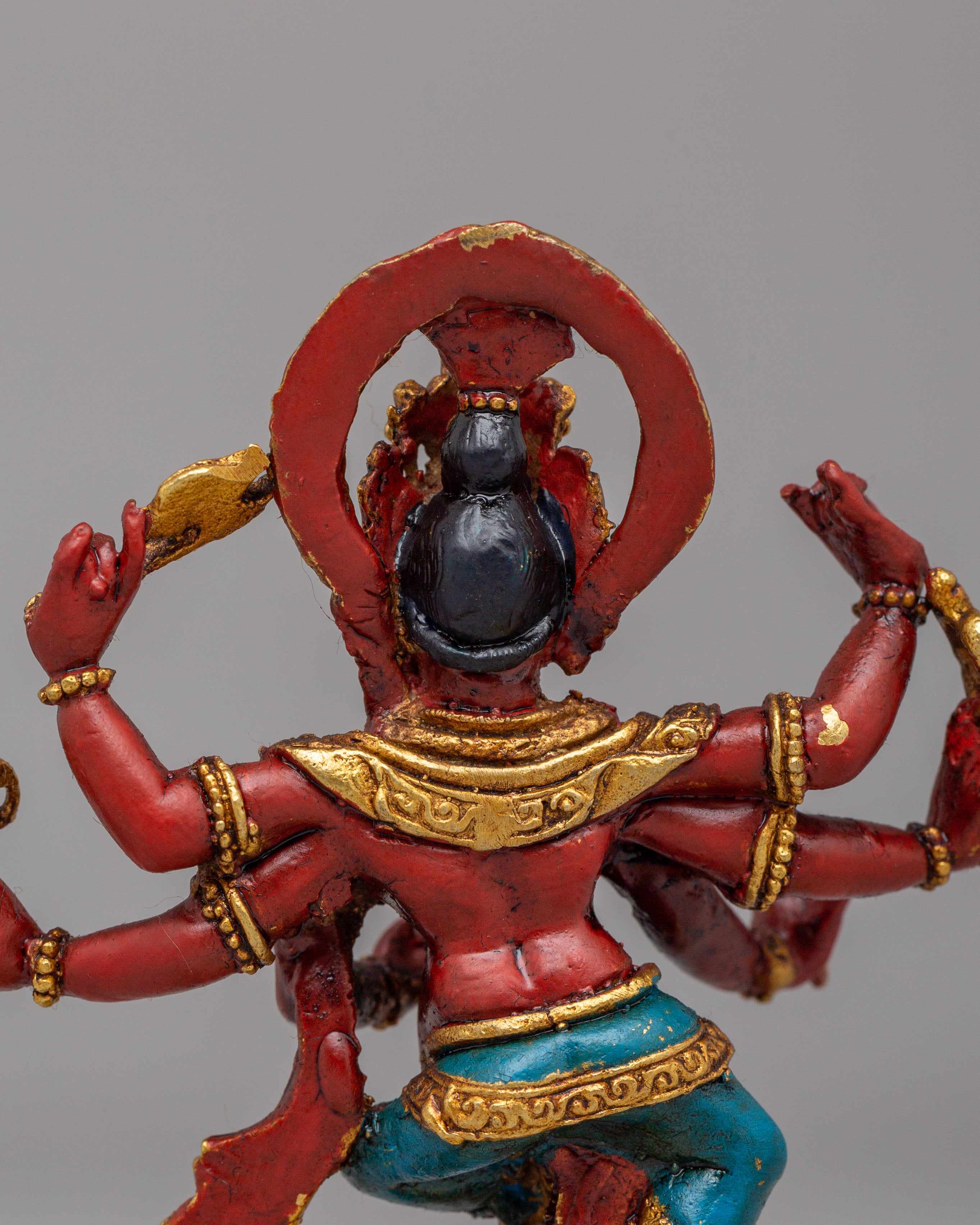 Handmade Six-Armed Ganesha Statue | Sacred Hindu Deity