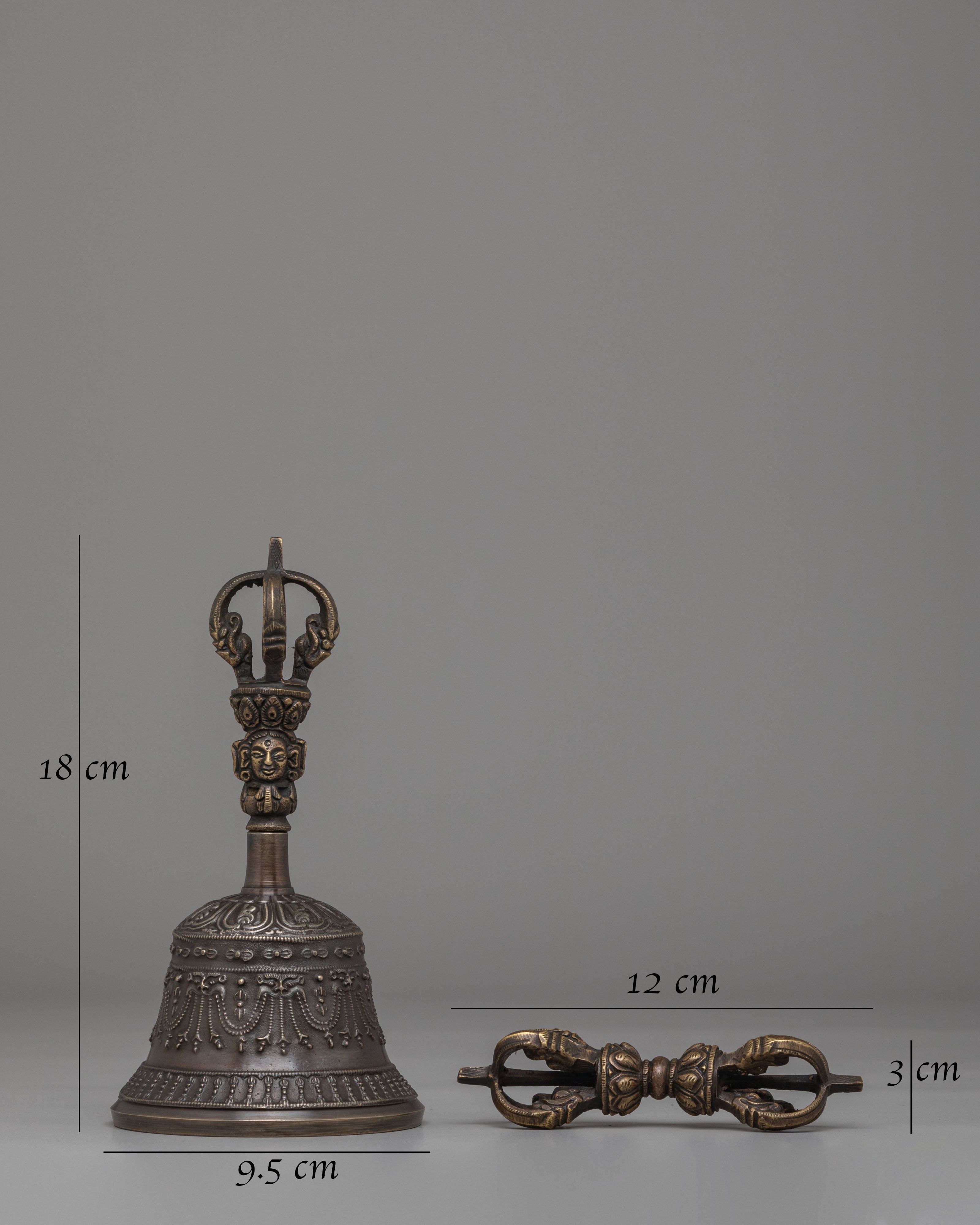 Vajra and Bell Set for Ritual | Tibetan Meditation Tools