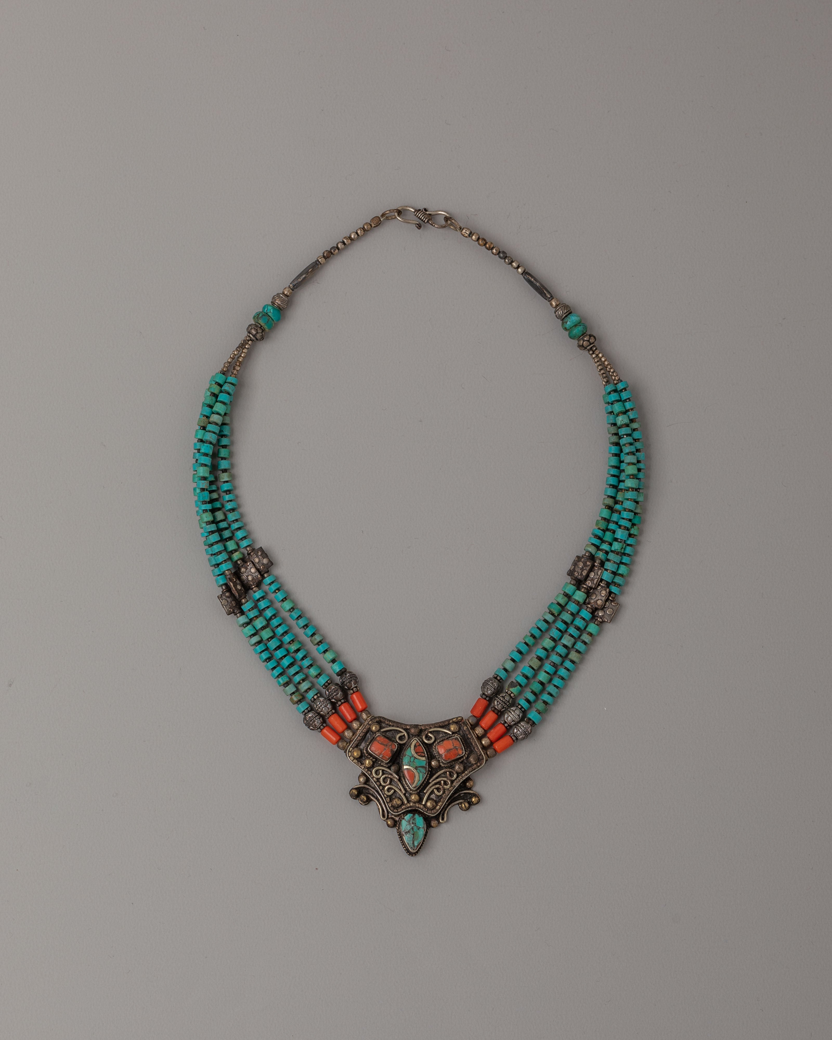 Handmade Tibetan Necklace | Spiritual Jewelry