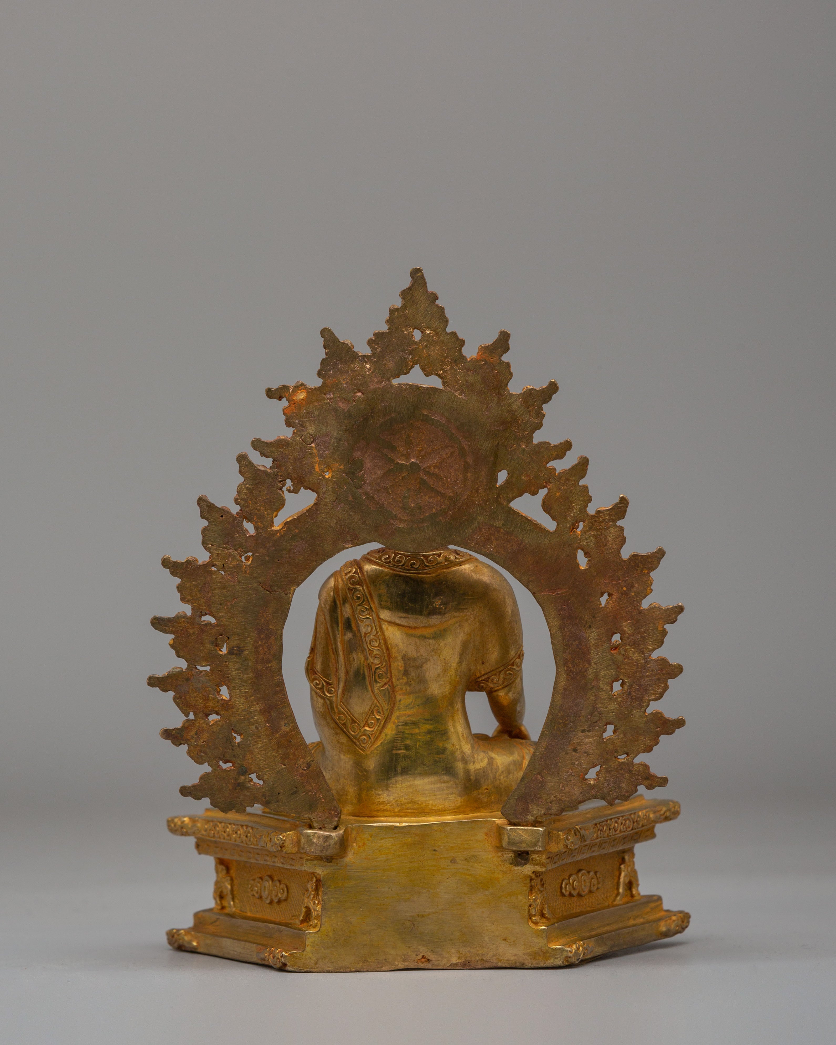 Handcrafted Buddha Shakyamuni Sculpture | Traditional Tibetan Buddhist Art