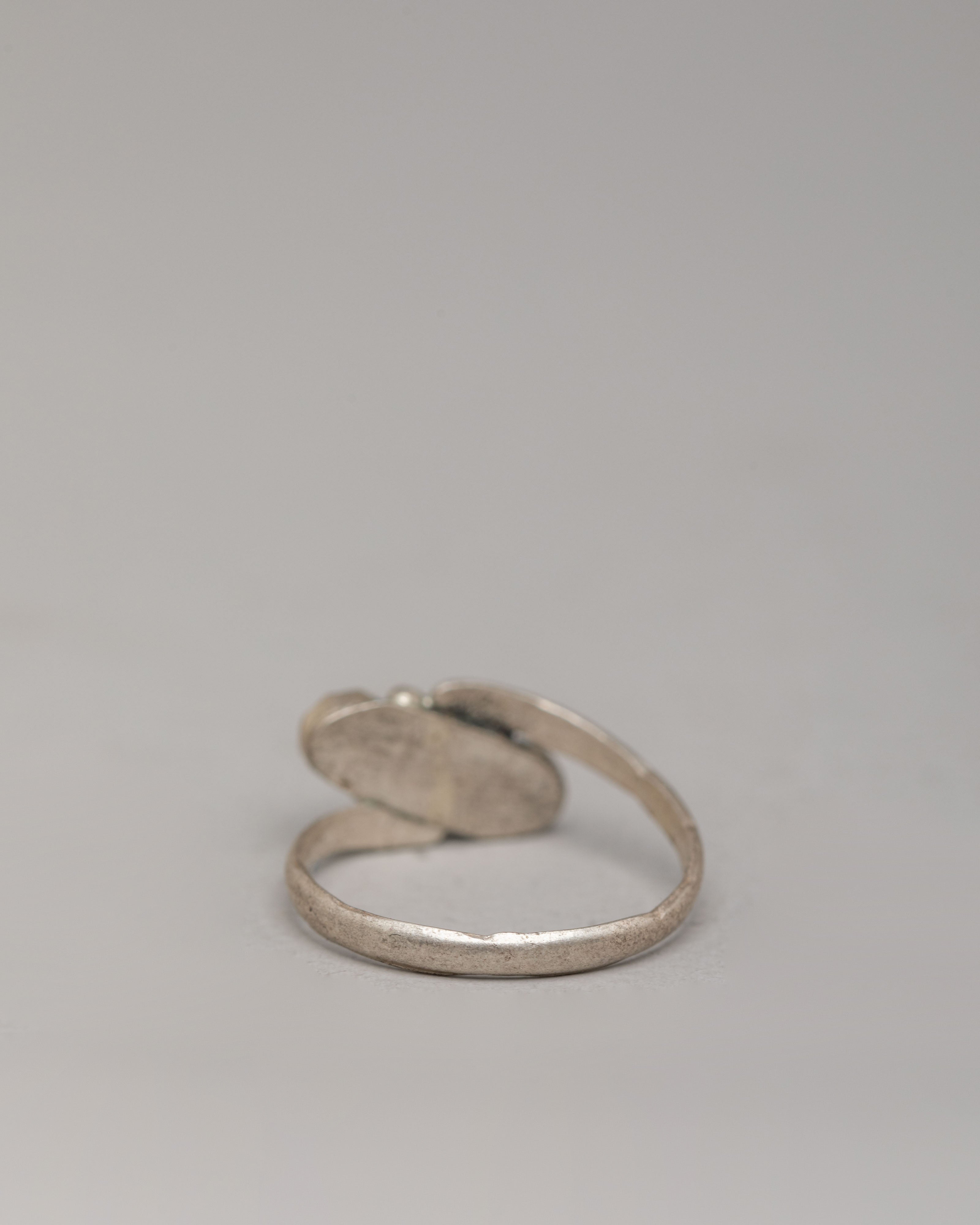 Silver Ring with Natural Stones | Boho-Inspired Spiritual Jewelry