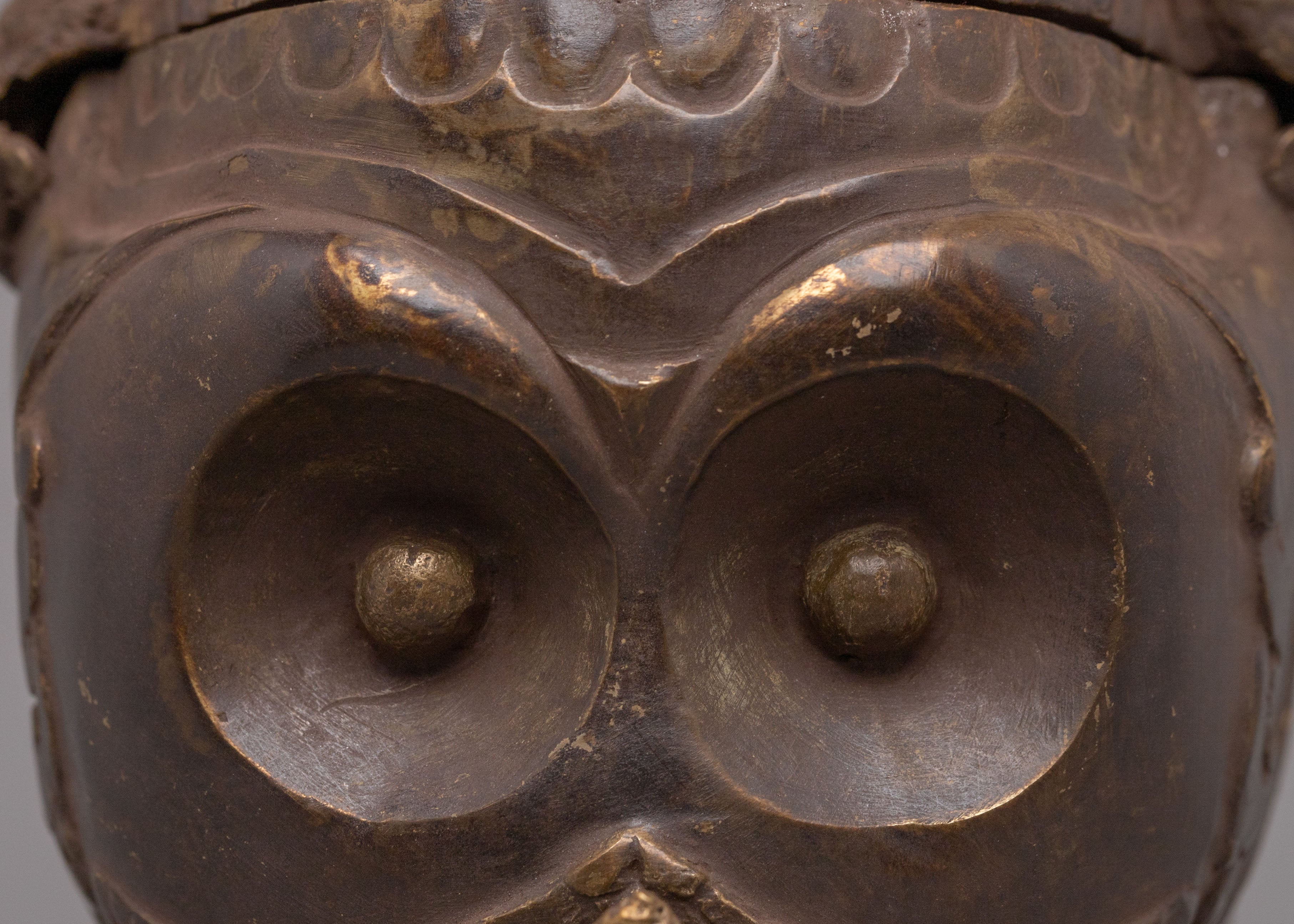Sacred Kapala for Ritual | Tibetan Brass Skull Cup