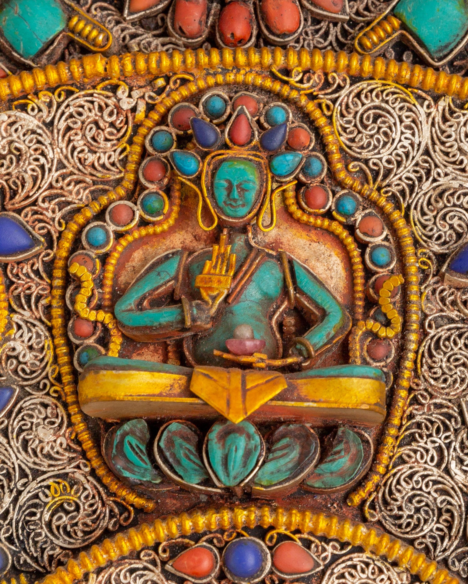 Handmade Dhyani Buddha Mandala Wall Hanging | Symbol of Enlightenment