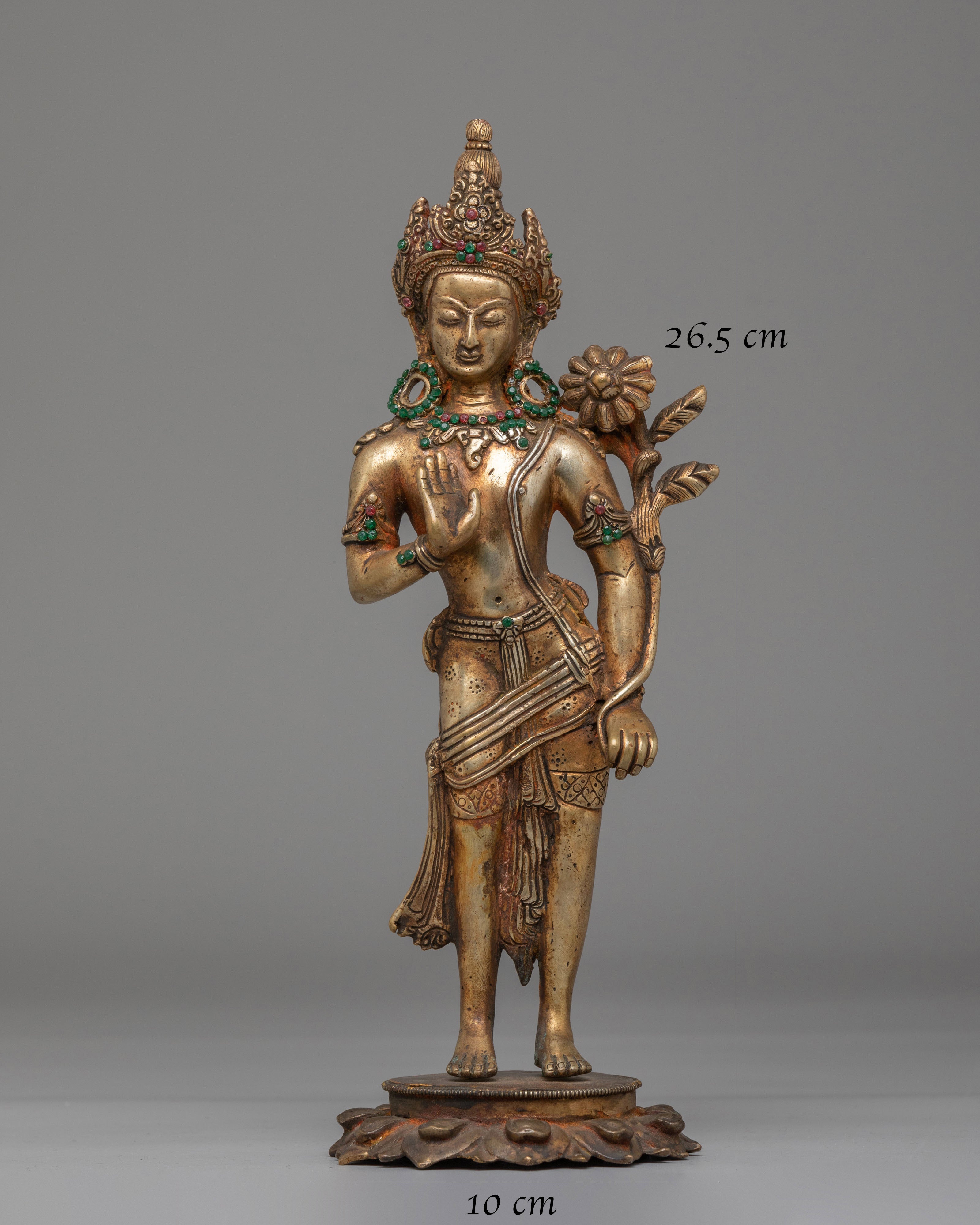 15 Years Old Standing Lokeshwor Statue | Spiritual Home Decor