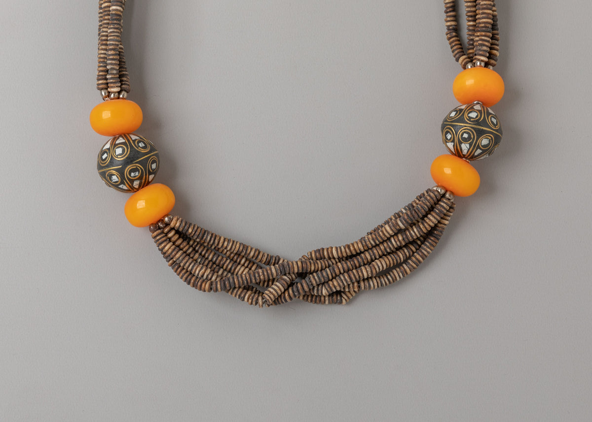 Himalayan-Inspired Necklace | Handmade Buffalo Bone Jewelry